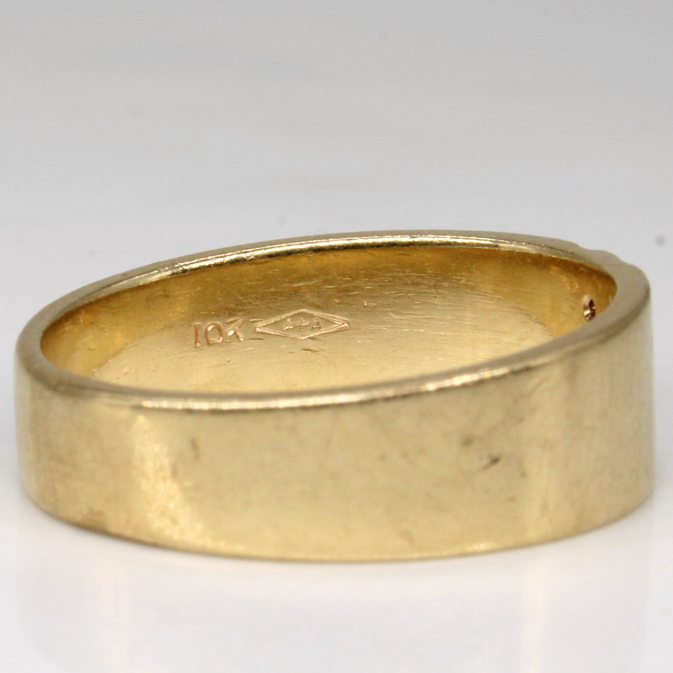 Flush Set Tapered Diamond Ring | 0.02ctw | SZ 8.25 |