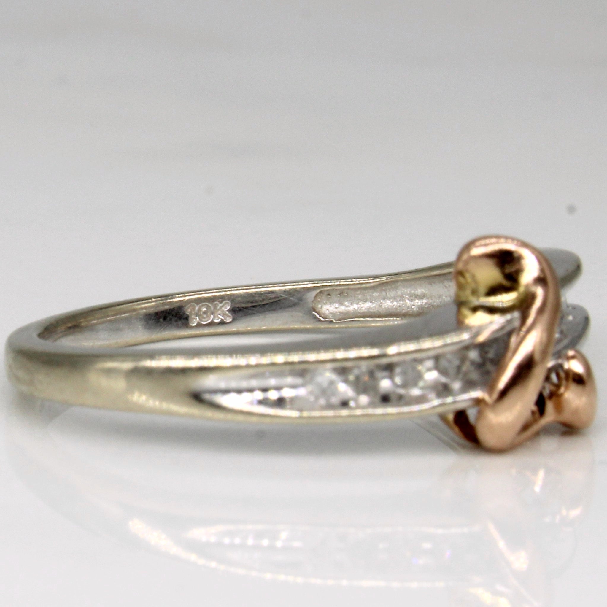 Channel Set Diamond Heart Ring | 0.06ctw | SZ 7.25 |