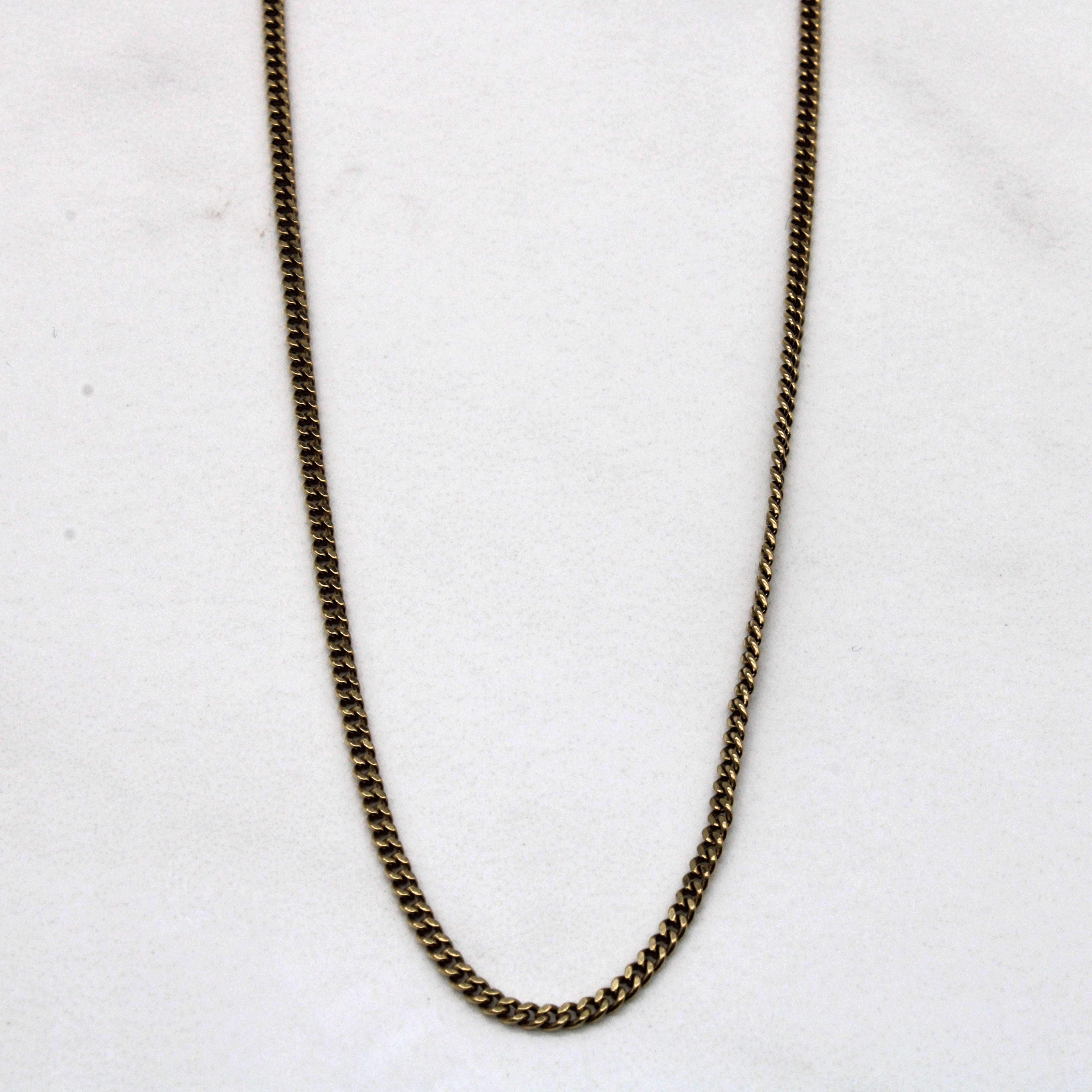 10k Yellow Gold Cuban Link Chain | 19" |