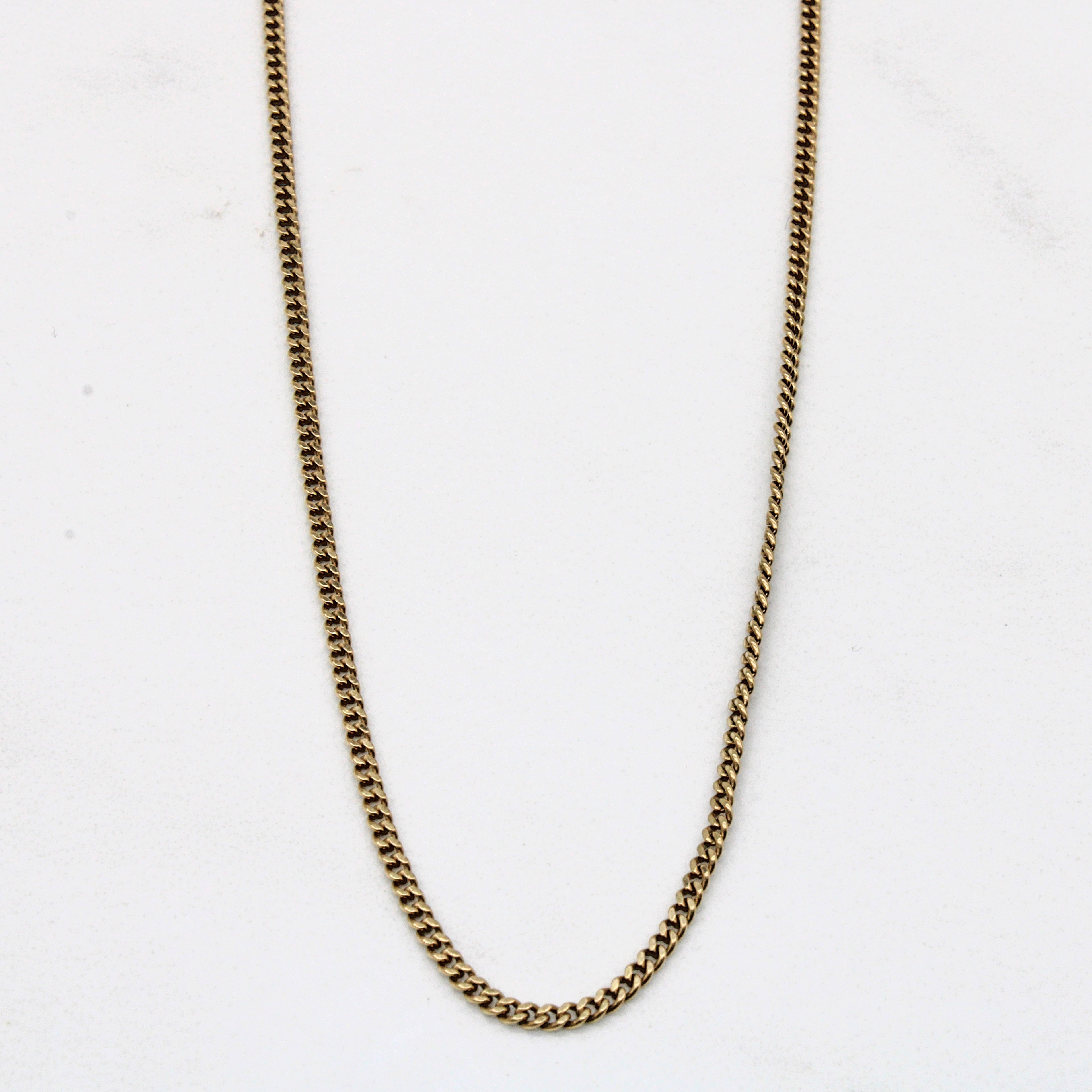 10k Yellow Gold Cuban Link Chain | 19" |