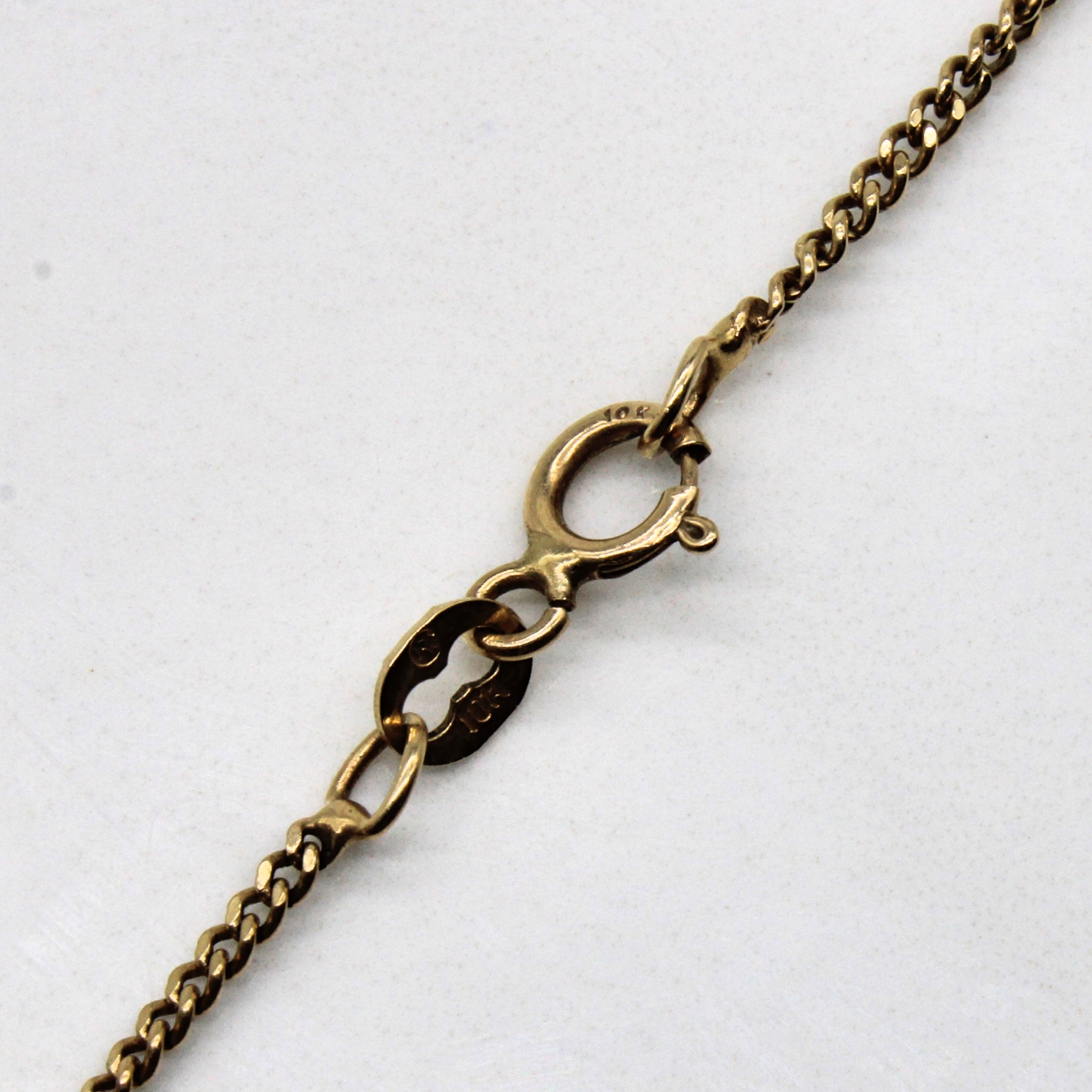 10k Yellow Gold Cuban Link Chain | 19" |