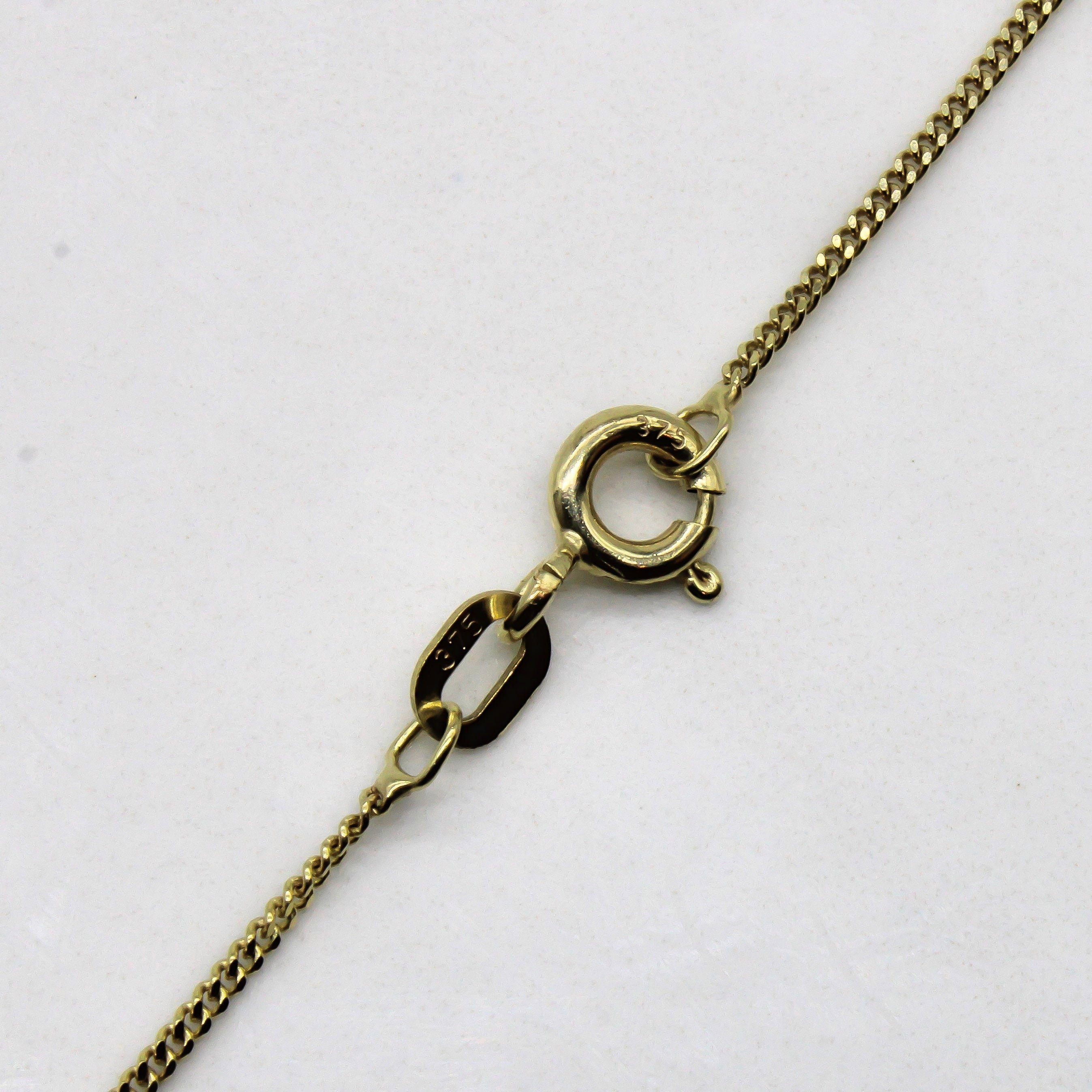 14k Yellow Gold Curb Chain | 15" |