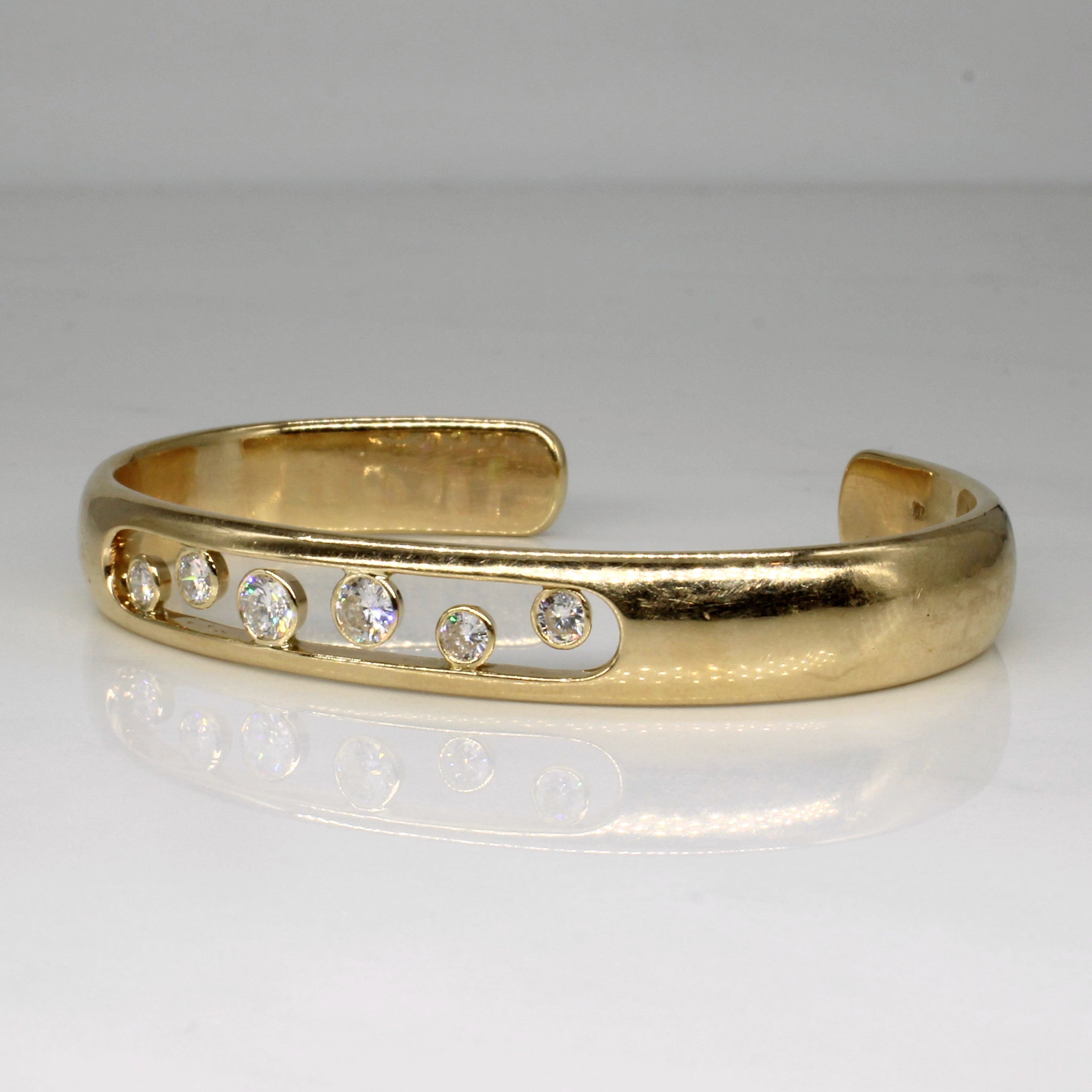 Manchette Constellation Diamant Flottant | 0,76 ct | 5,5" |