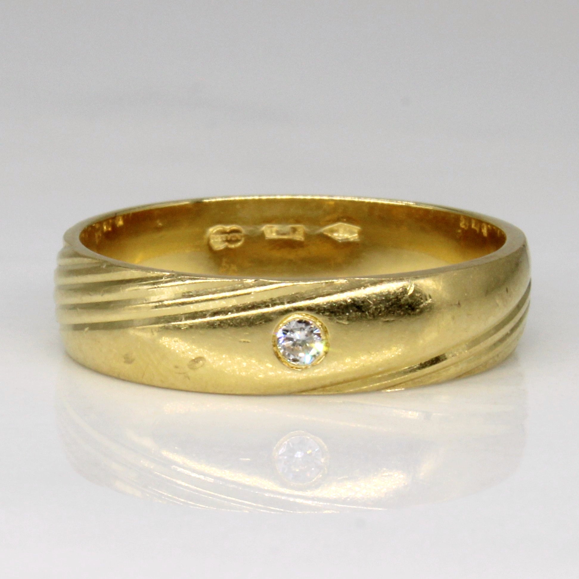 Flush Set Diamond Band | 0.02ct | SZ 7.25 |