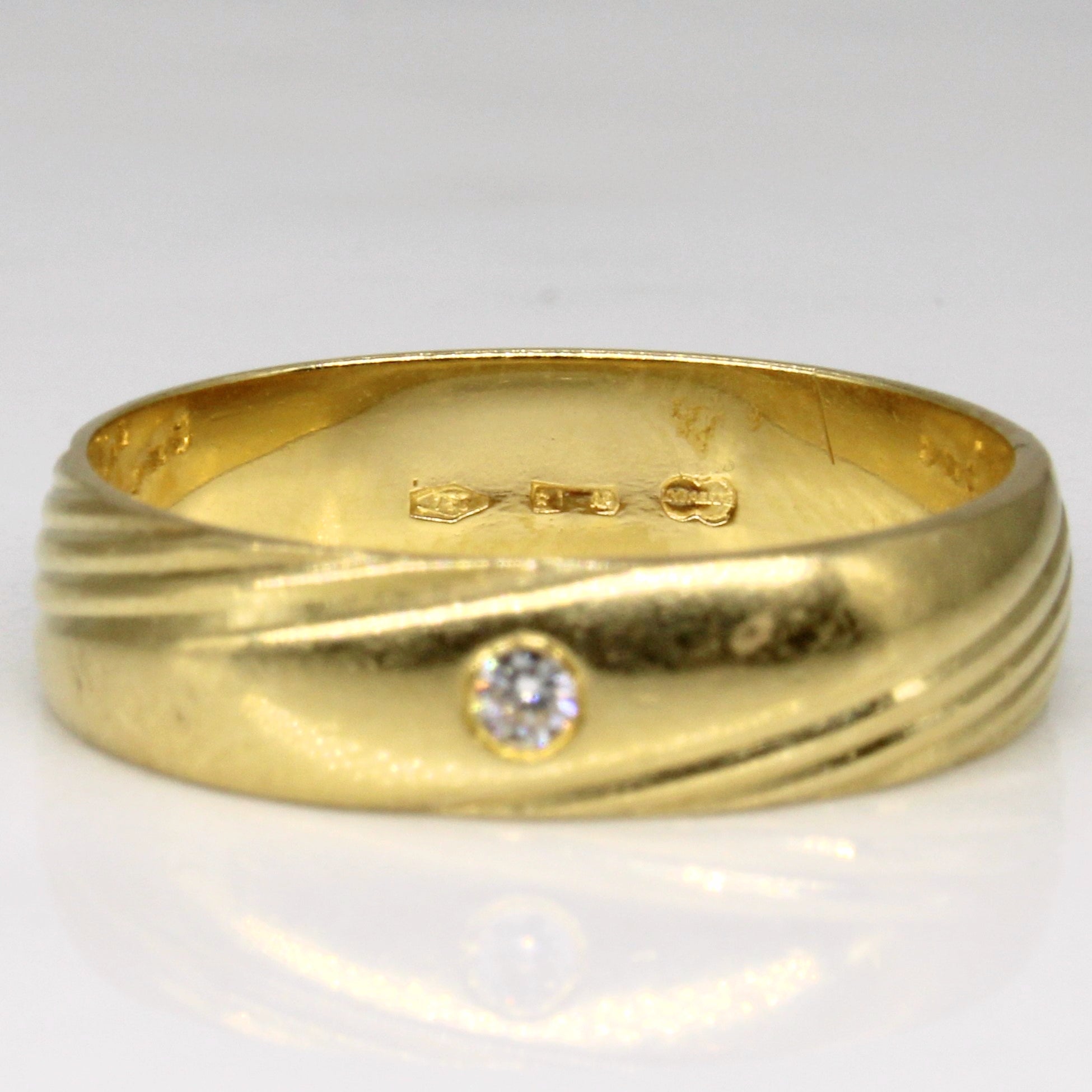 Flush Set Diamond Band | 0.02ct | SZ 7.25 |