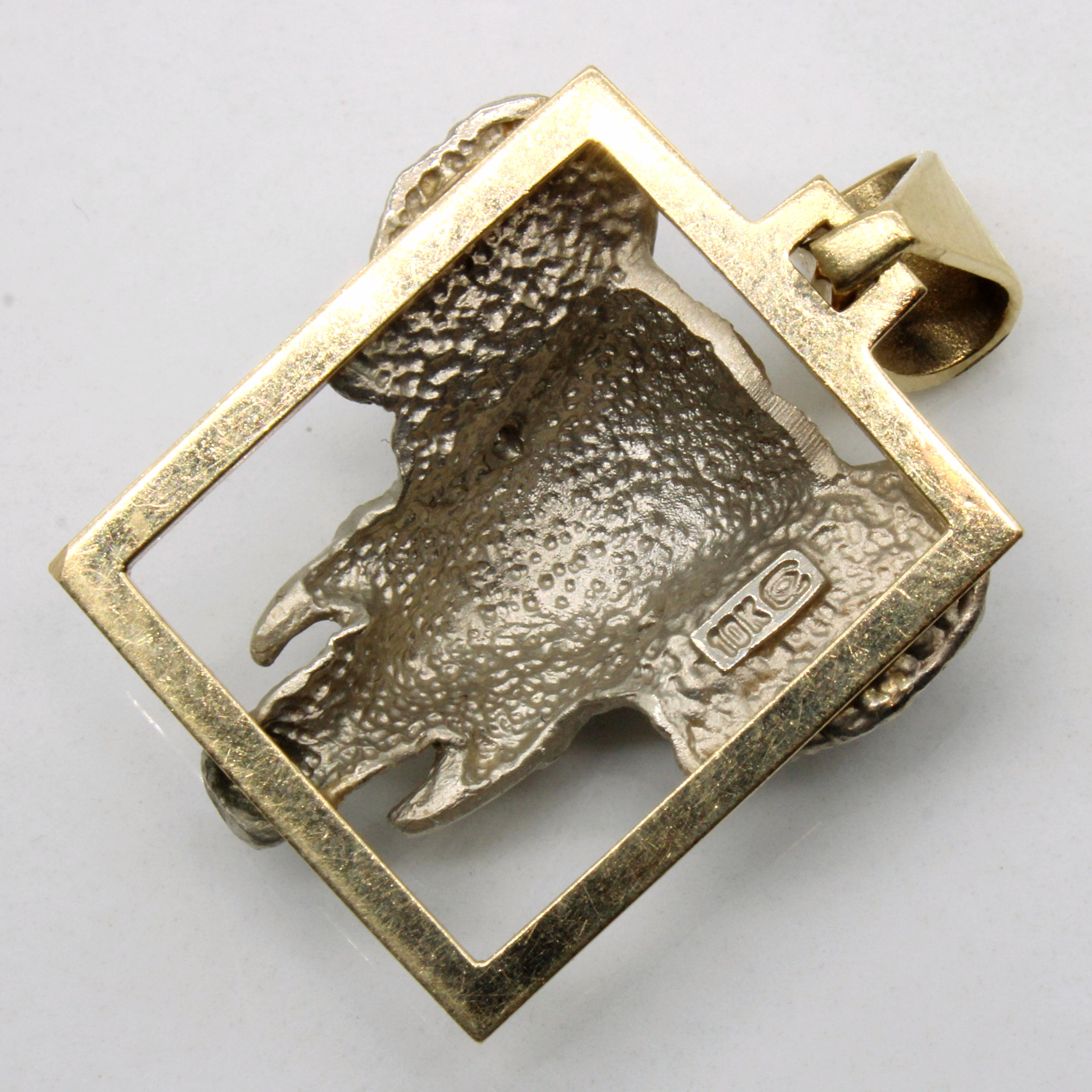 Framed Diamond Elephant Pendant | 0.02ctw |
