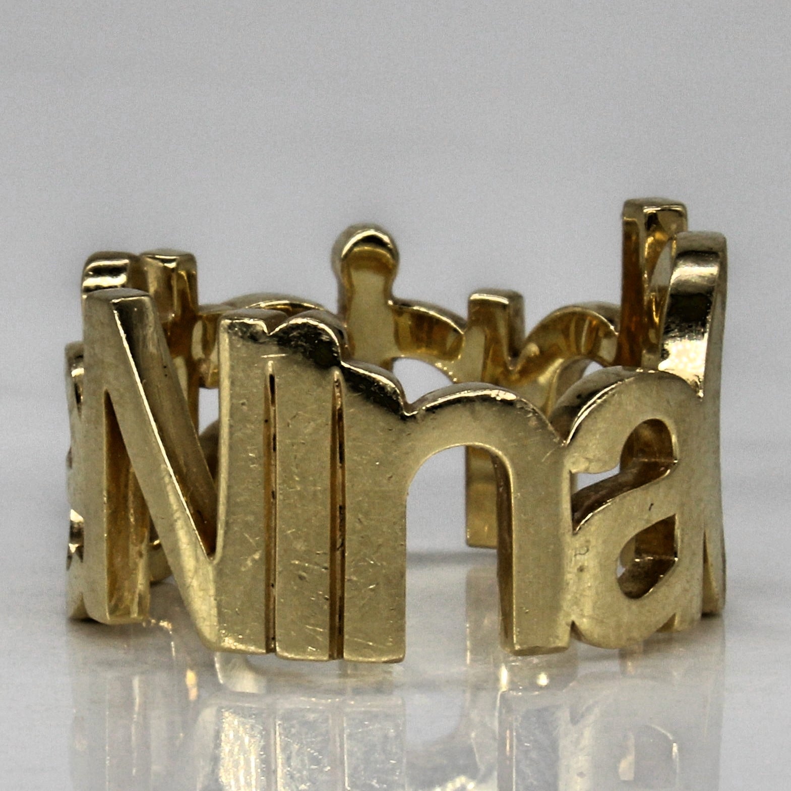 'Tiffany & Co' 18k Yellow Gold Nina Christie Ring | SZ 5.75 |