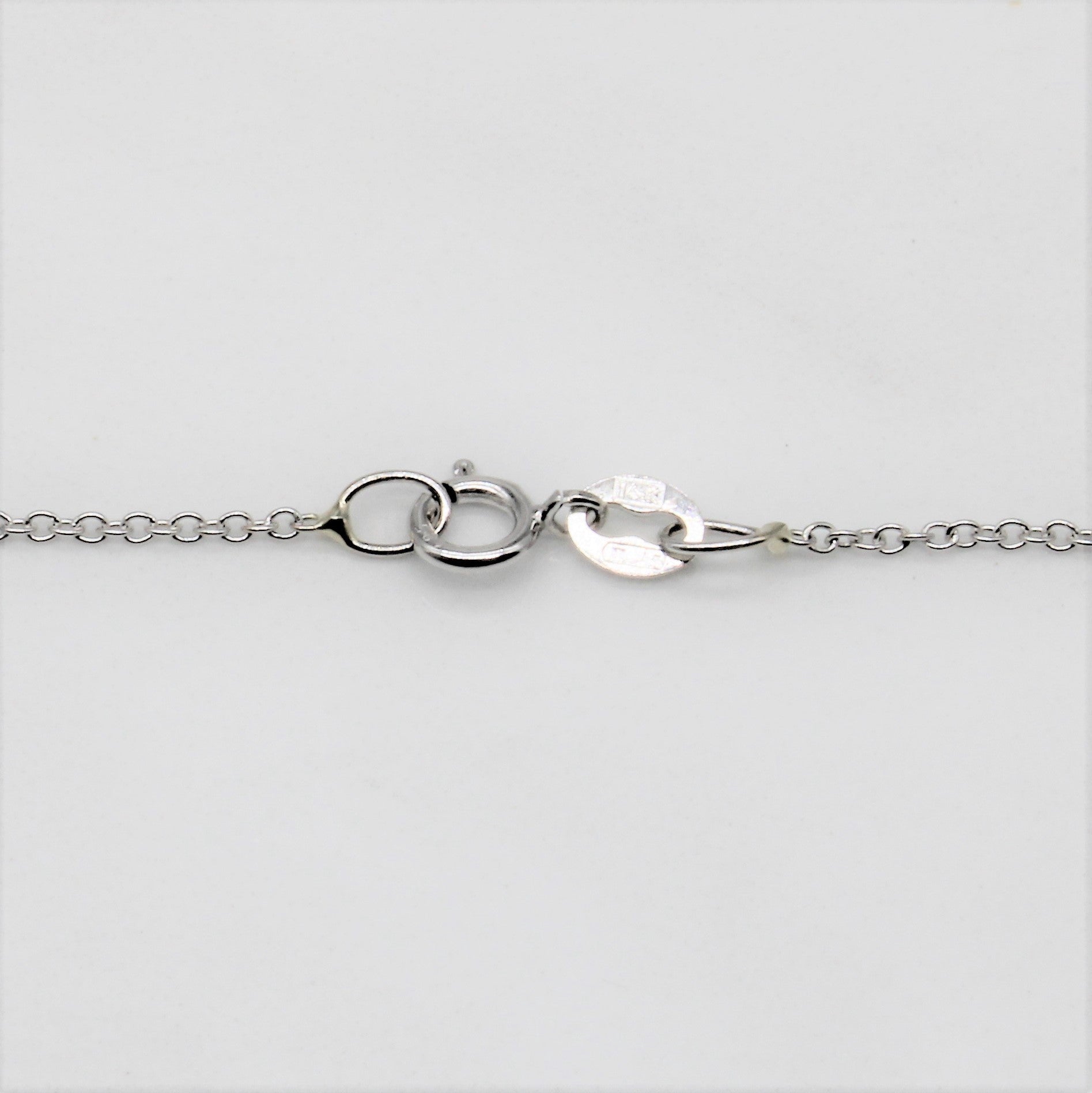 Diamond & Sapphire Drop Necklace | 0.02ctw, 1.66ctw | 17" |