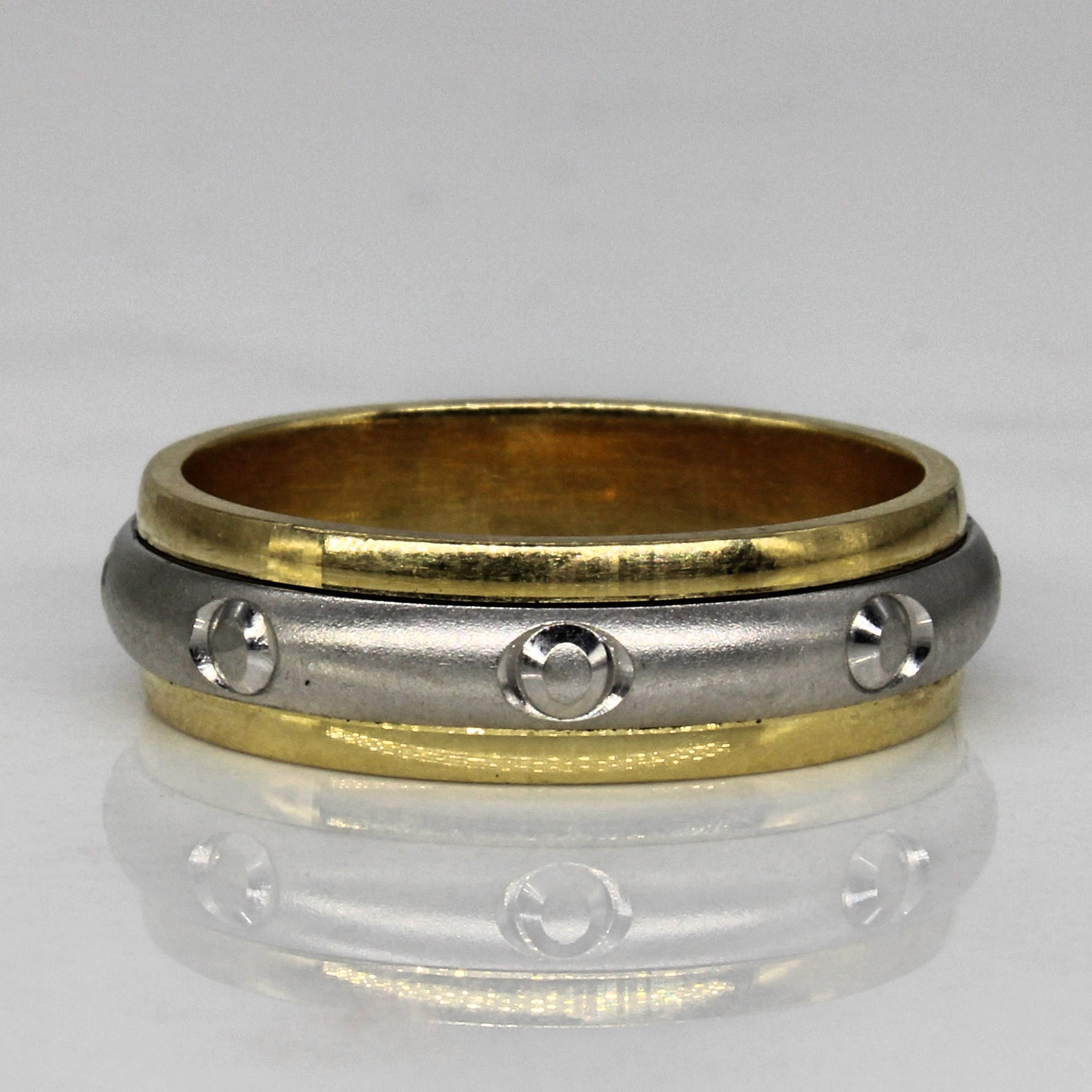 18k Two Tone Spinner Band | SZ 8.5 |