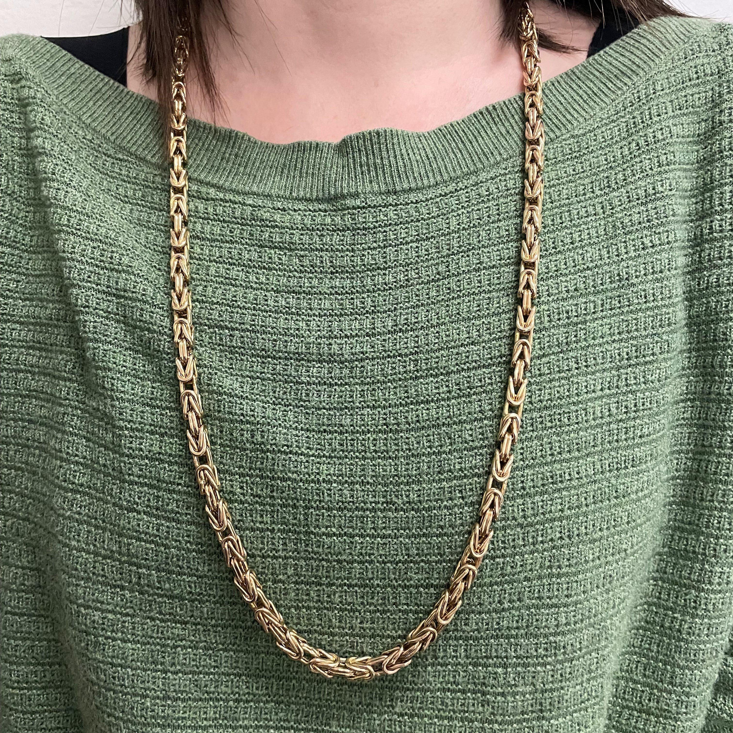 10k Yellow Gold Kings Braid Chain | 32" |