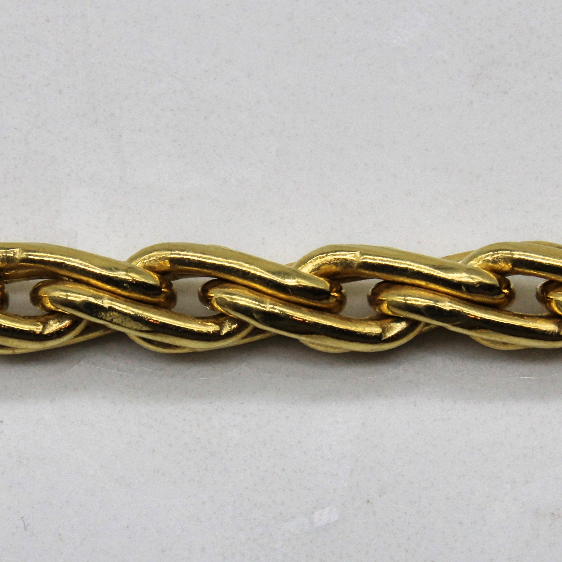 18k Italian Yellow Gold Modified Rope Chain | 16" |
