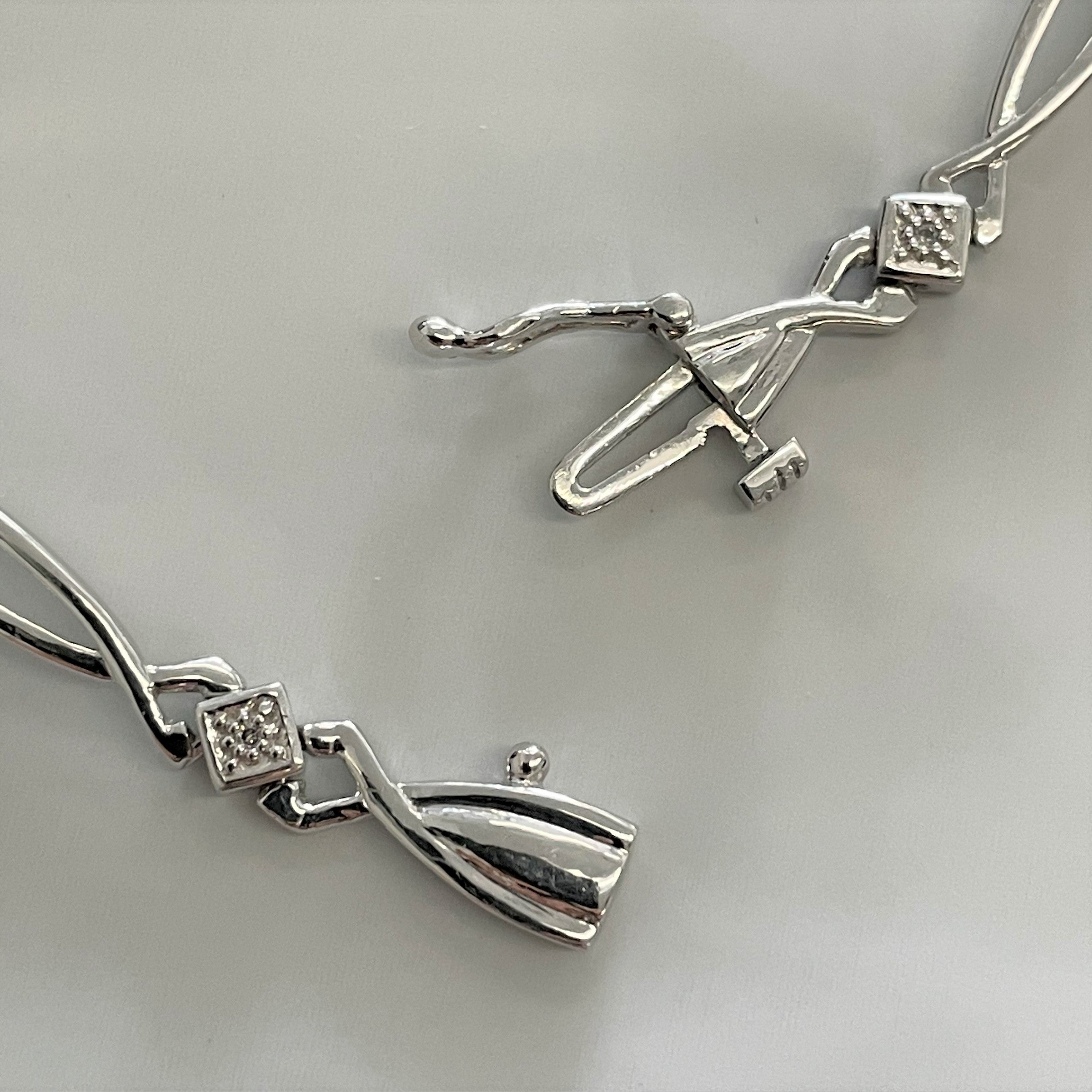 Crossover Diamond Bracelet | 0.04ctw | 8" |