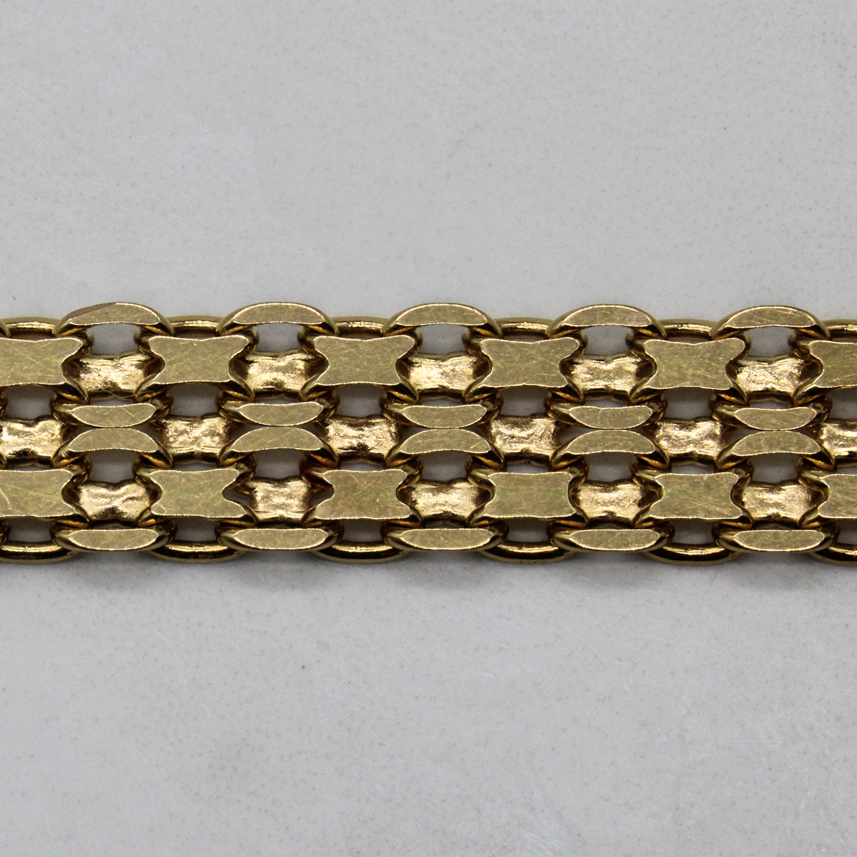 Yellow Gold Link Bracelet | 7.5" |