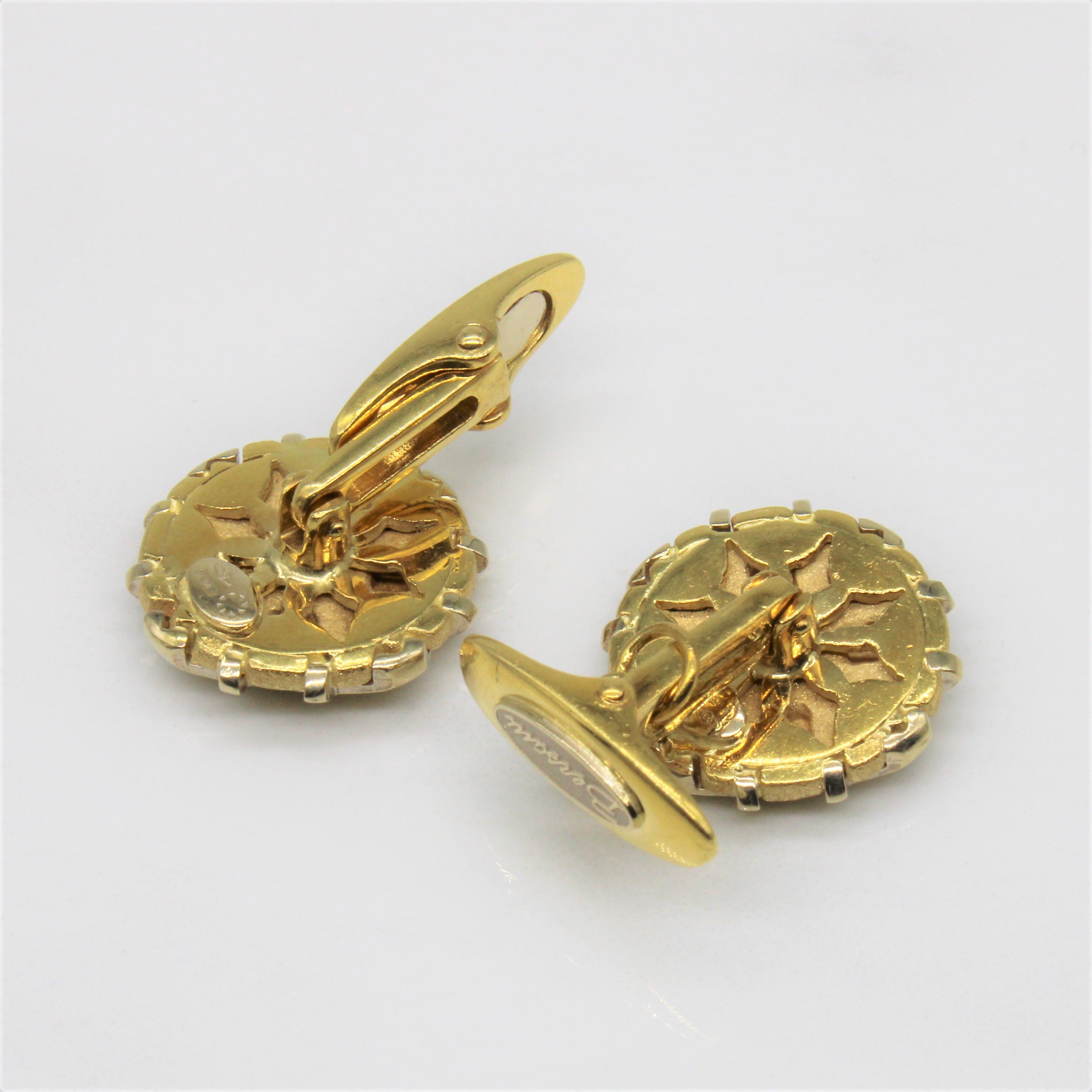 Bersani' Gold Tie Clip & Cufflinks Set |