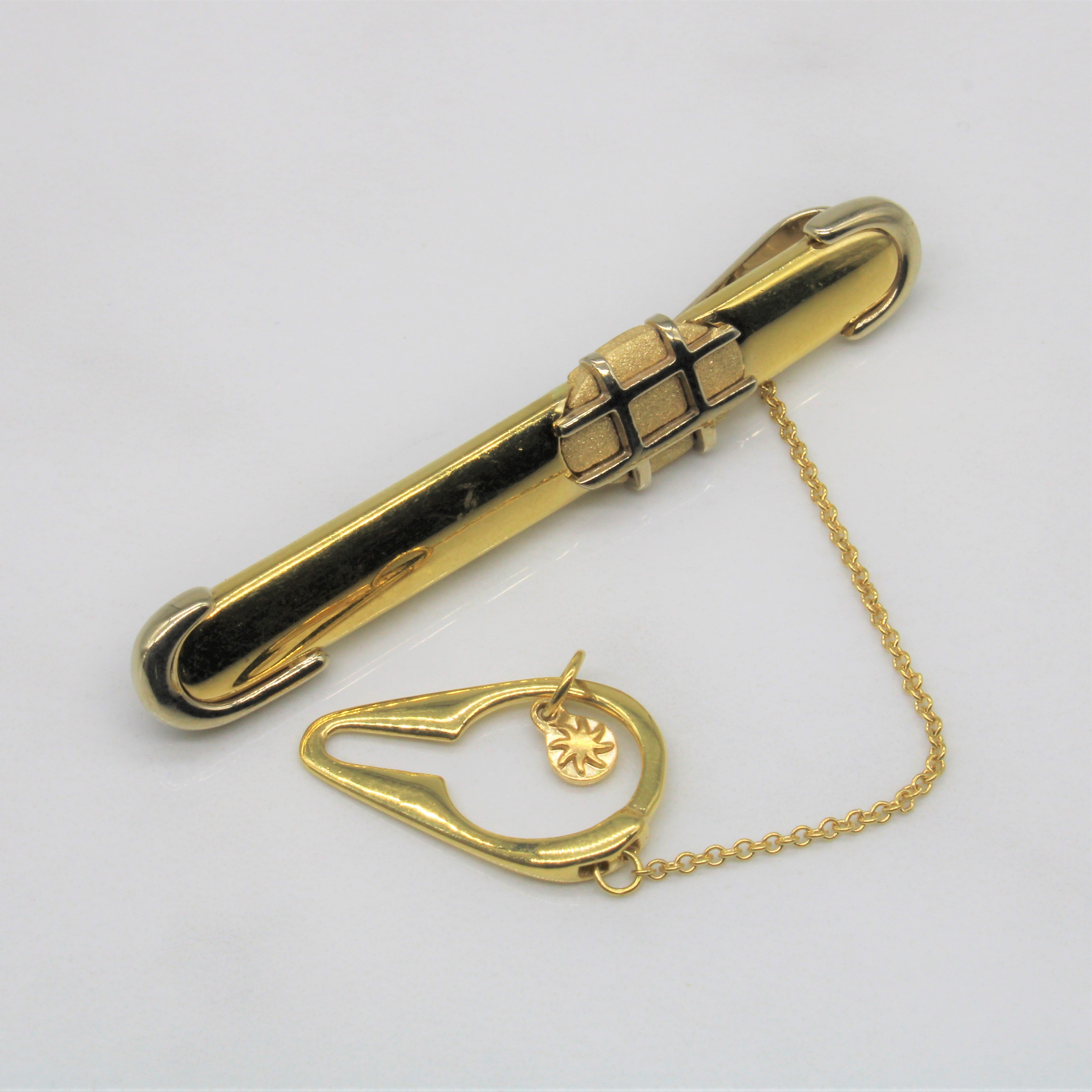 Bersani' Gold Tie Clip & Cufflinks Set |