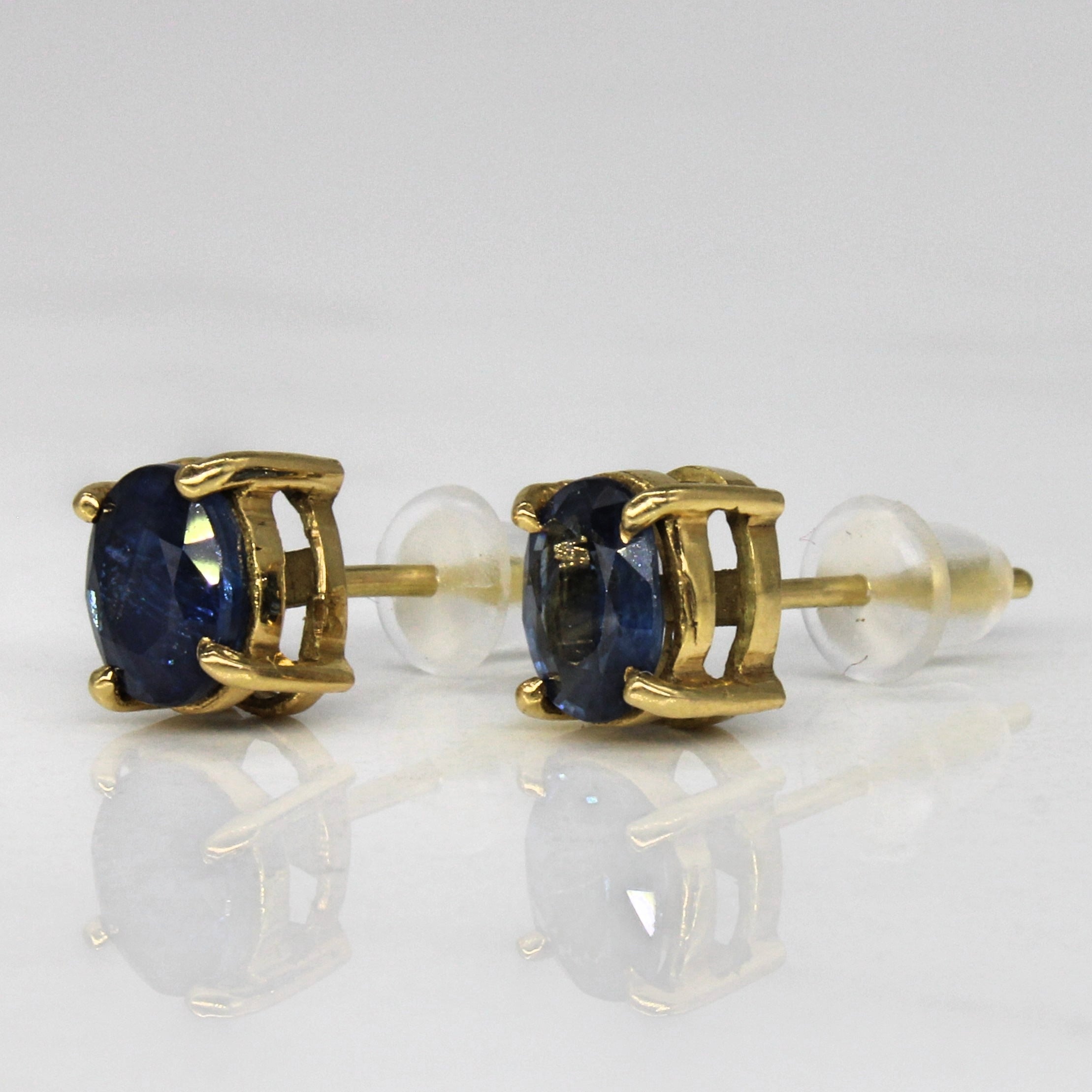 Solitaire Oval Sapphire Earrings & Pendant Set | 2.25ctw |