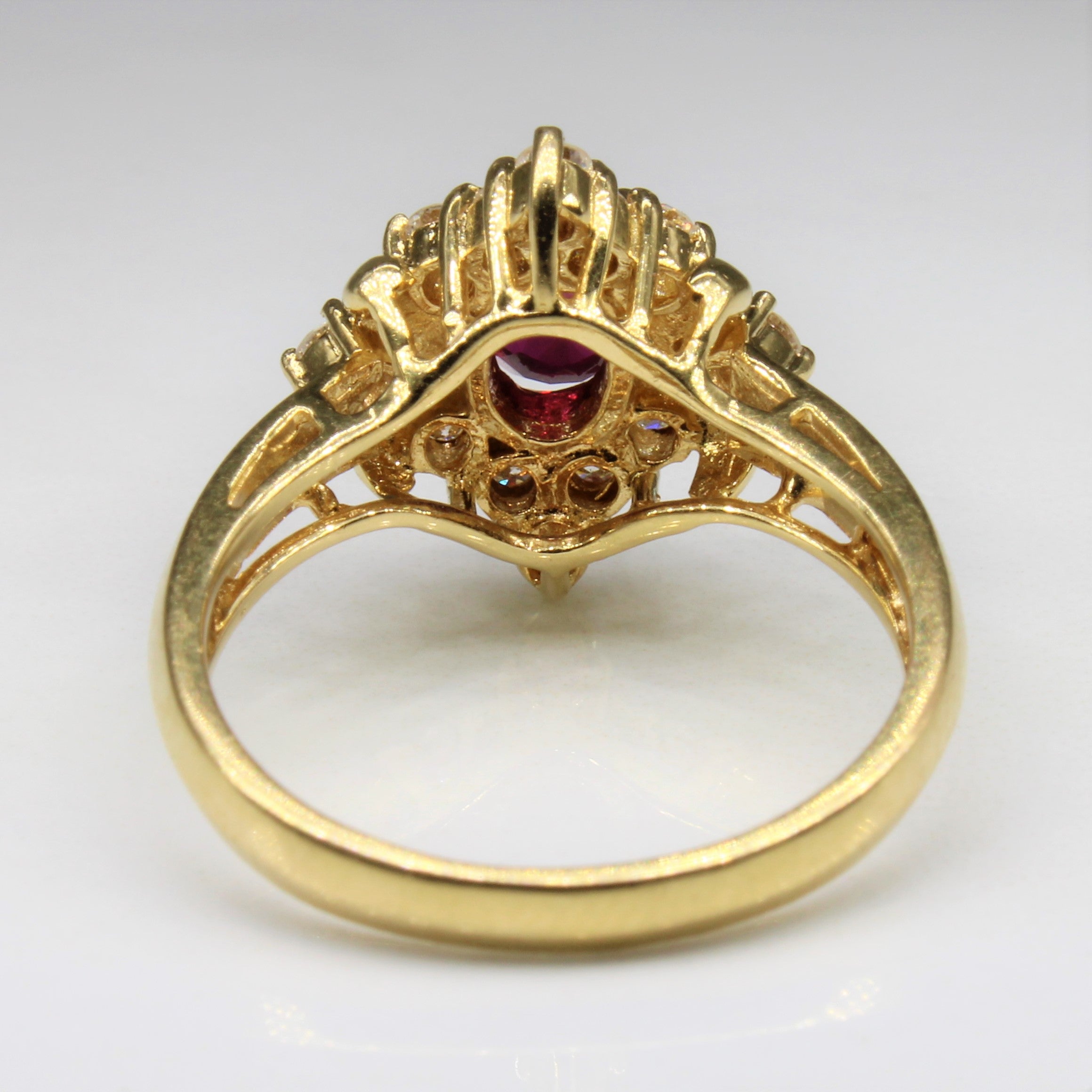 Ruby & Diamond Engagement Ring | 0.82ct, 0.40ctw | SZ 6.25 |