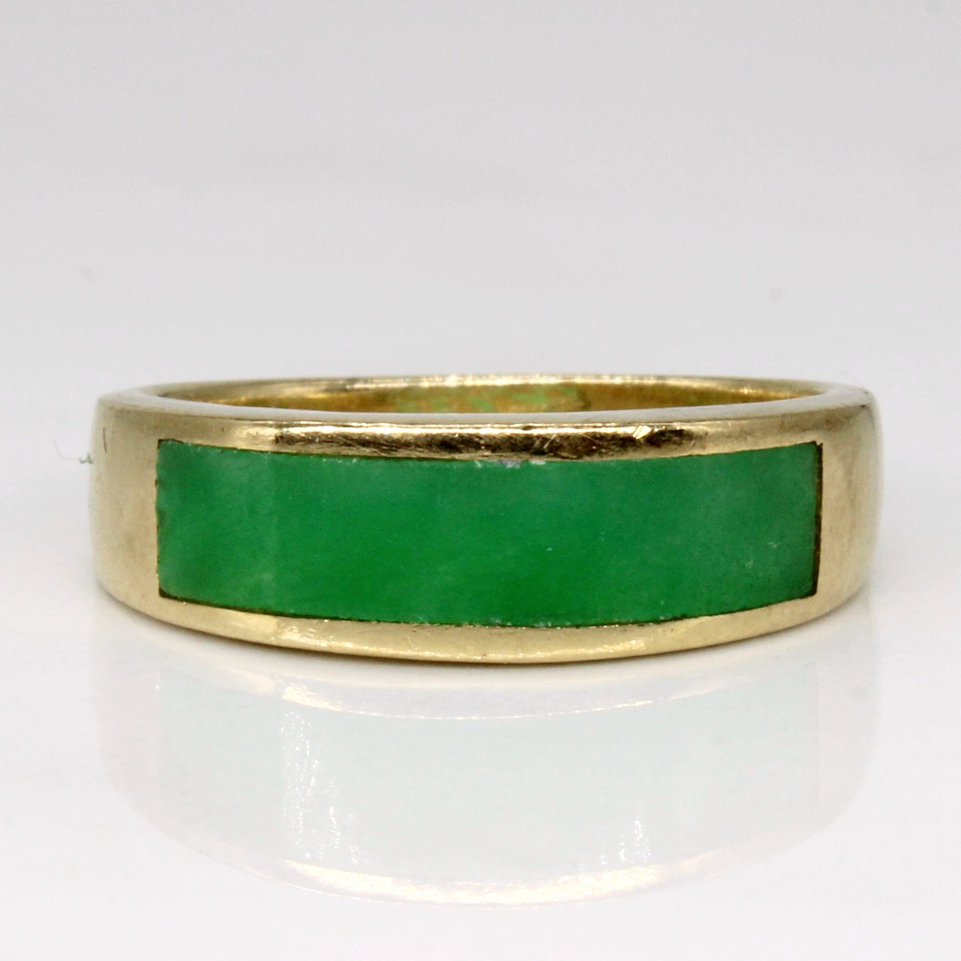 Bande de cabochon de jadéite | 1,35 ct | Taille 7 |