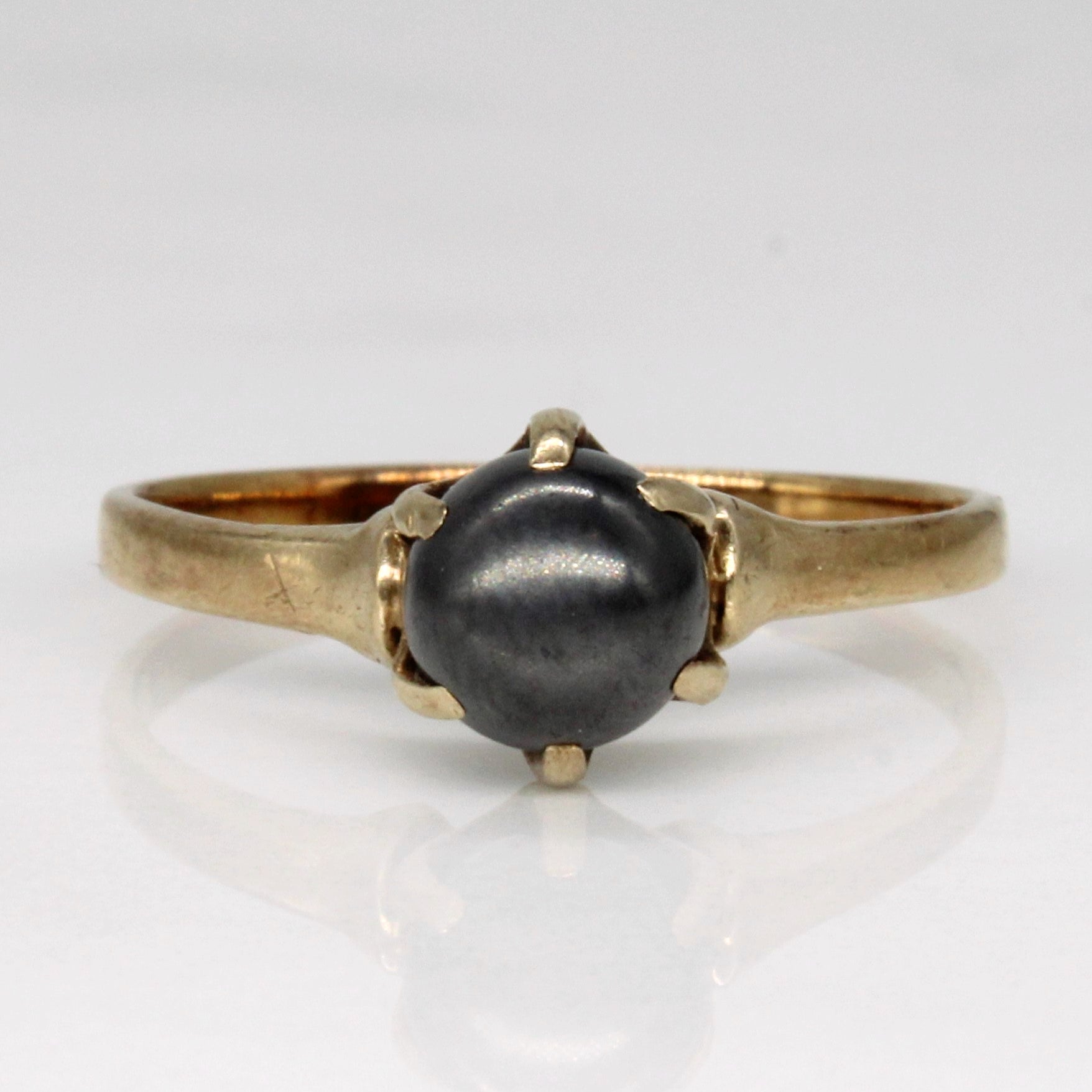 Hematite Sphere Ring | 2.30ct | SZ 5.75 |