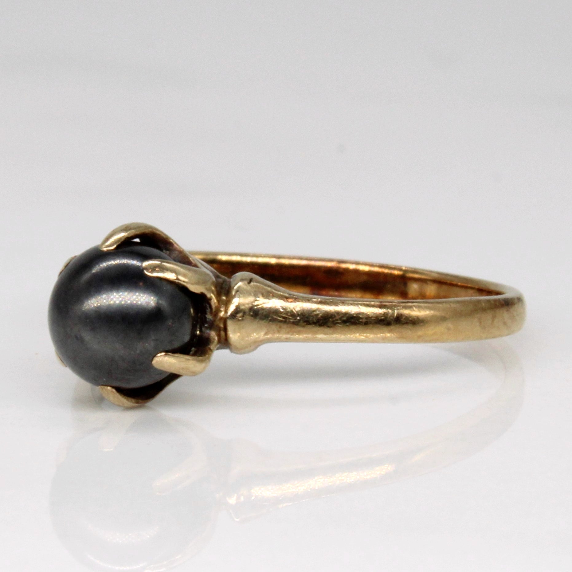 Hematite Sphere Ring | 2.30ct | SZ 5.75 |