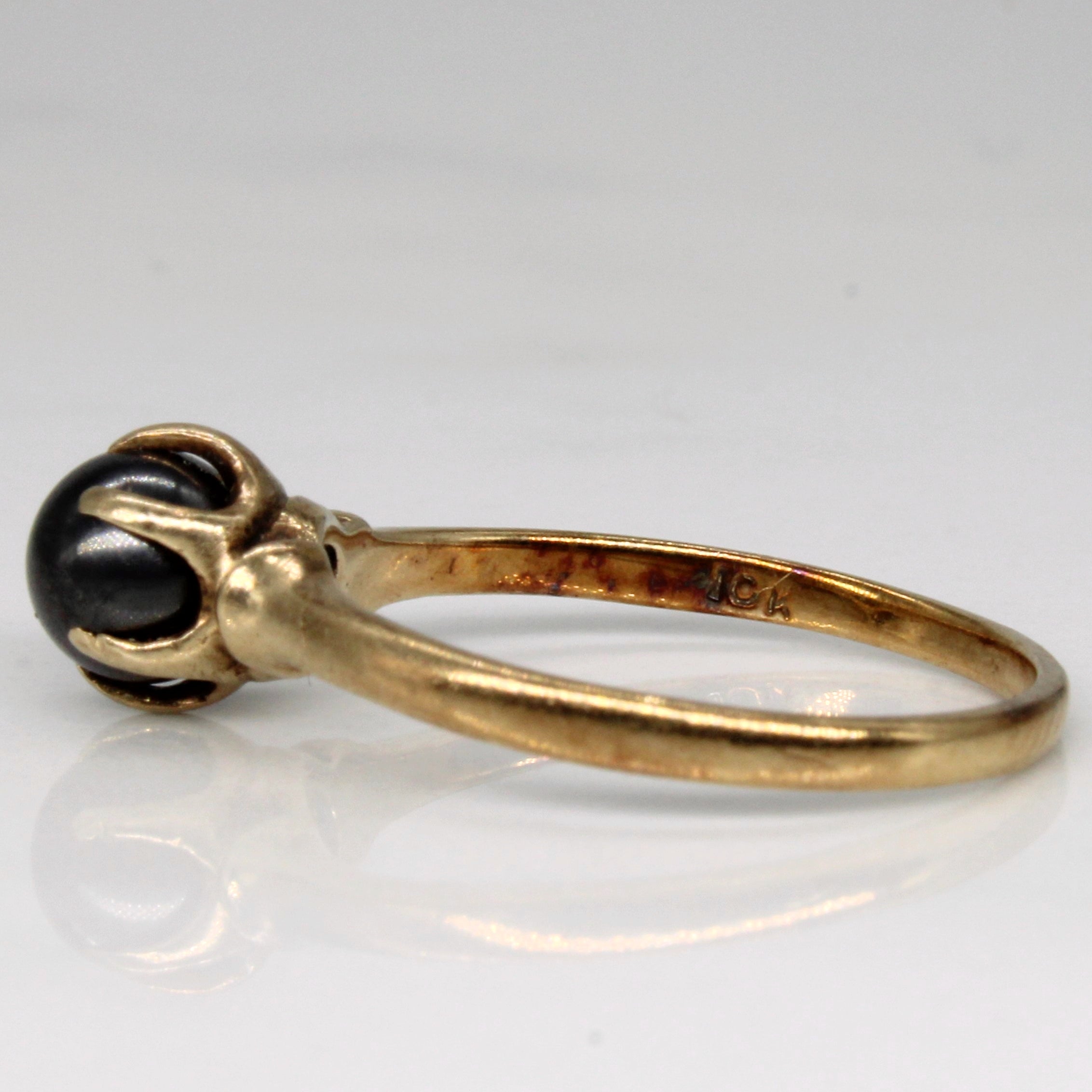 Hematite Sphere Ring | 2.30ct | SZ 5.75 |