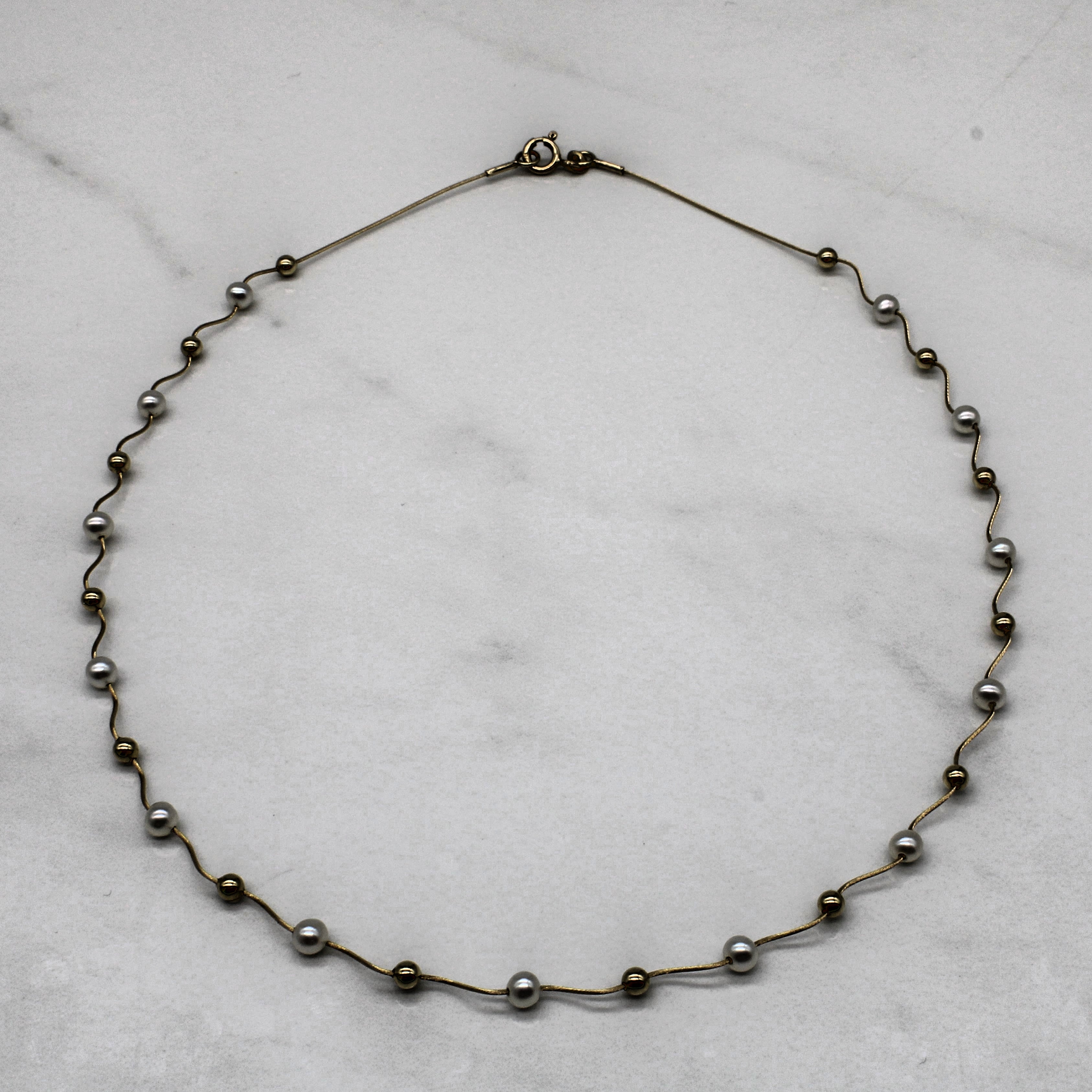 Pearl Twist Necklace | 16" |