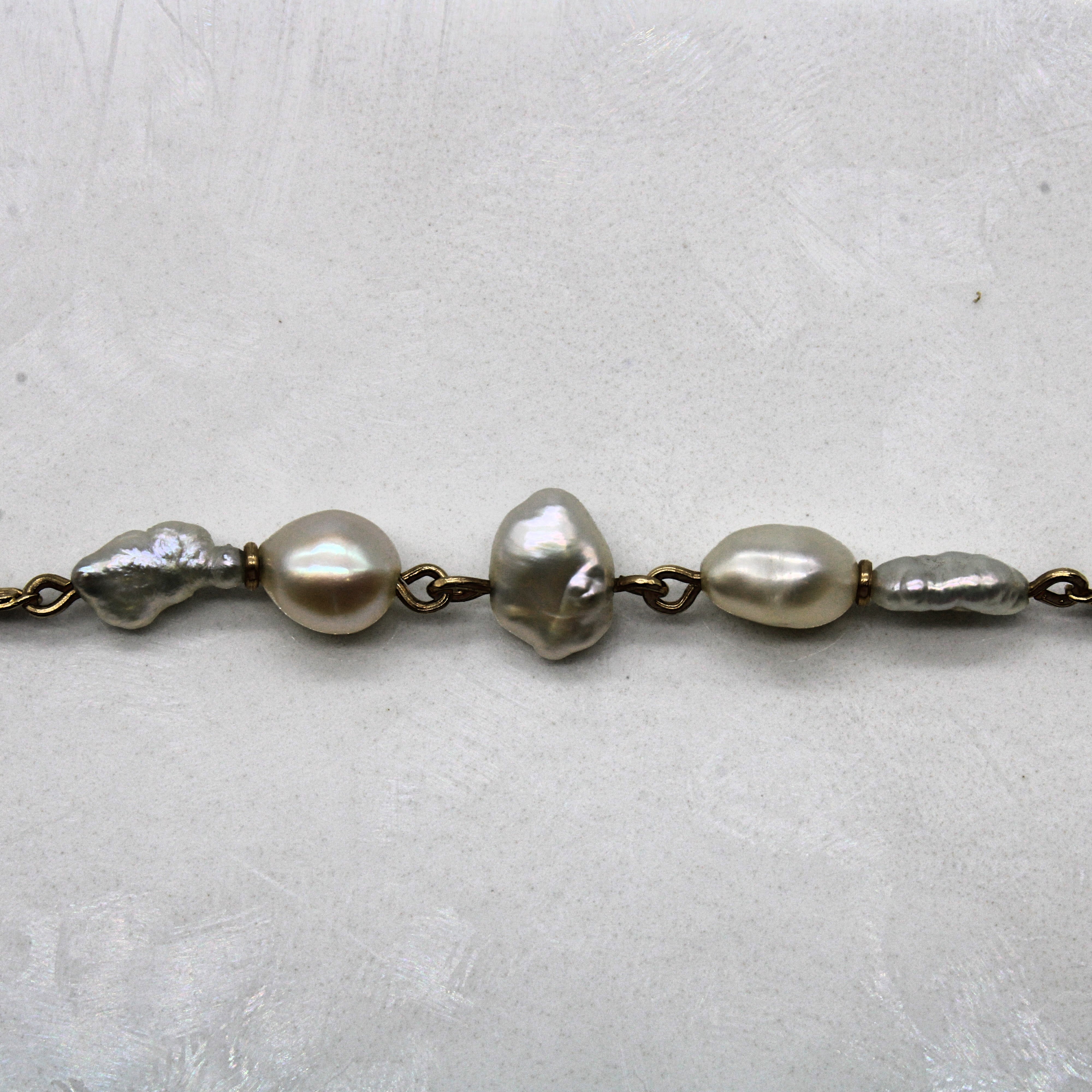 Baroque Pearl Cluster Tiered Necklace | 32" |