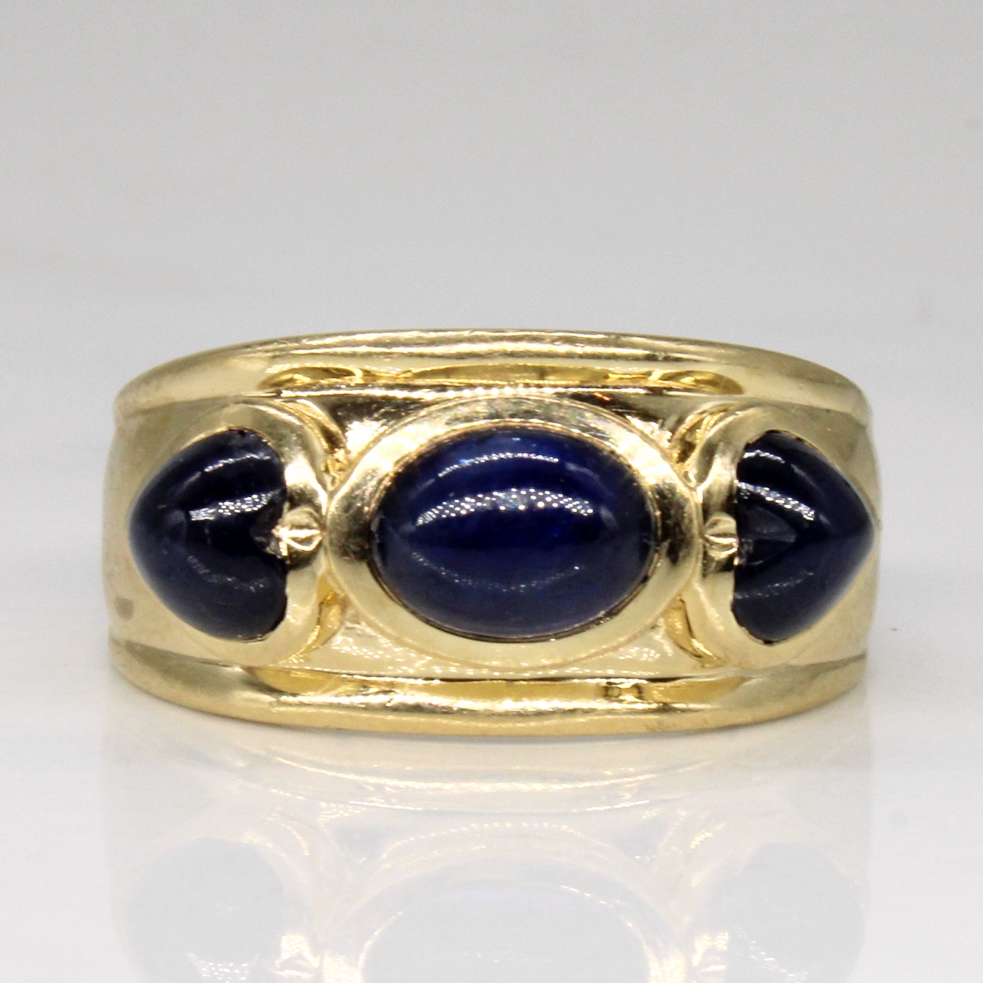 Sapphire Three Stone Ring | 2.45ctw | SZ 7 |