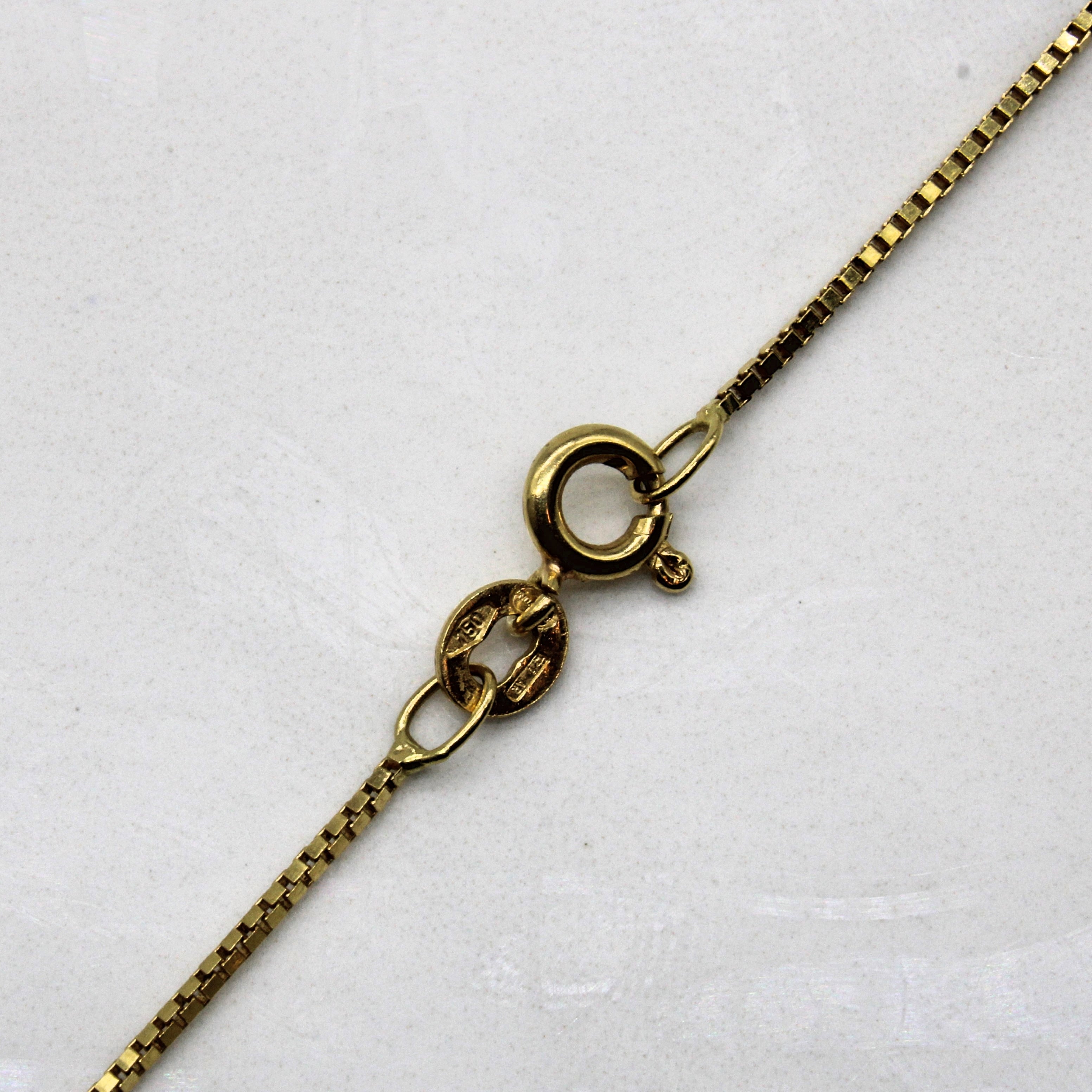 Sapphire & Diamond Necklace | 0.40ct, 0.09ctw | 19" |