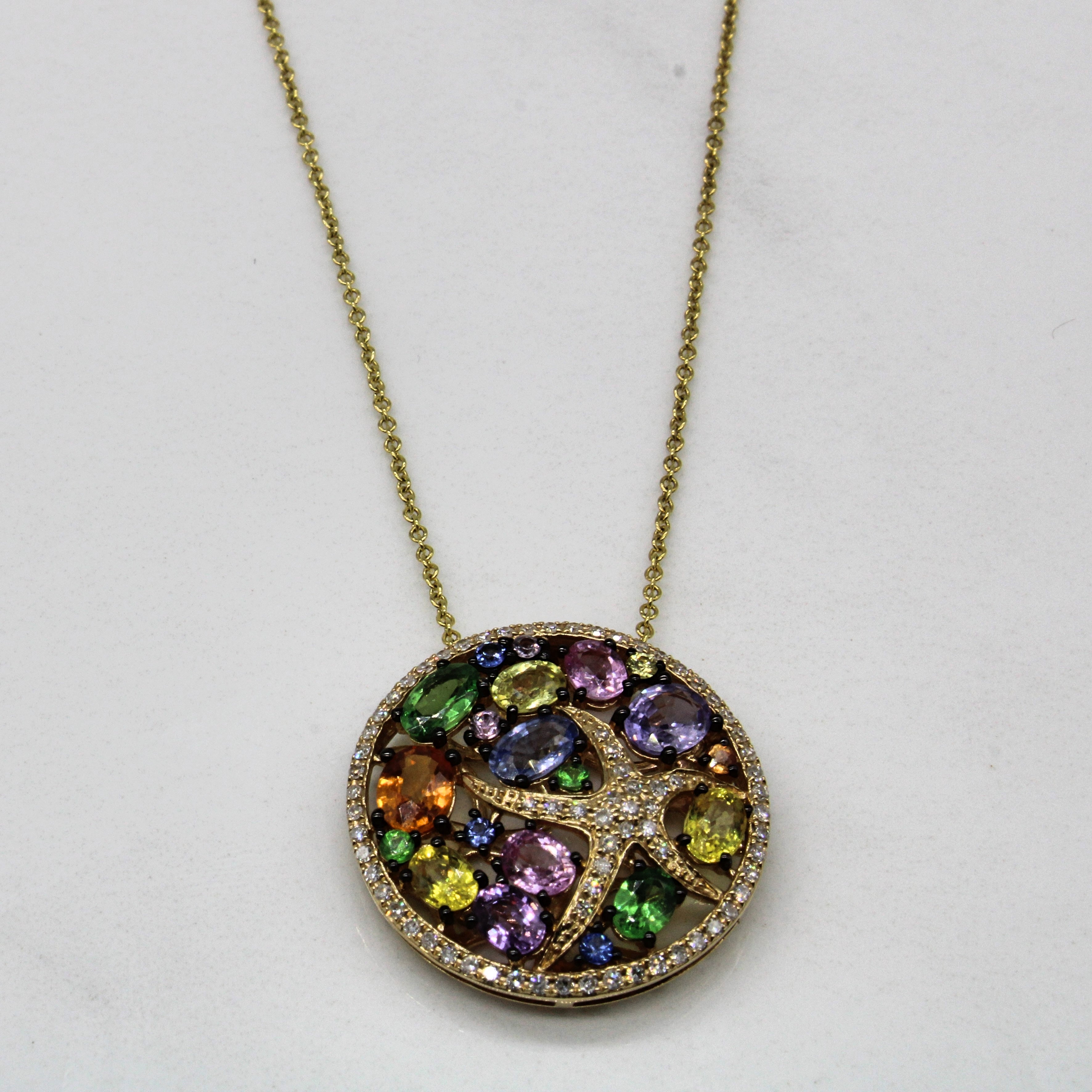 Effy' Seaside Multi Gem Necklace | 1.70ctw, 0.37ctw | 24" |