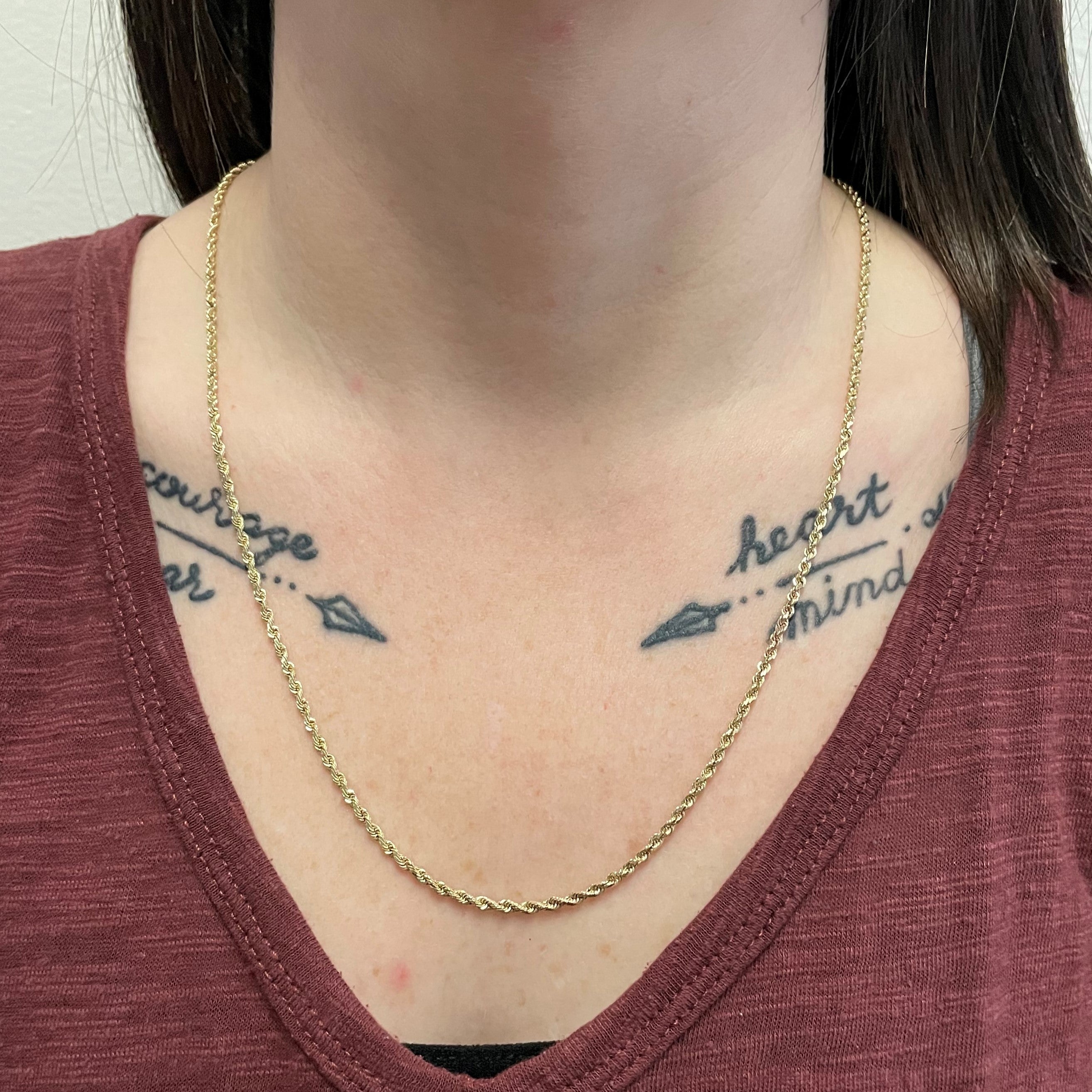 10k Yellow Gold Rope Chain | 24" |