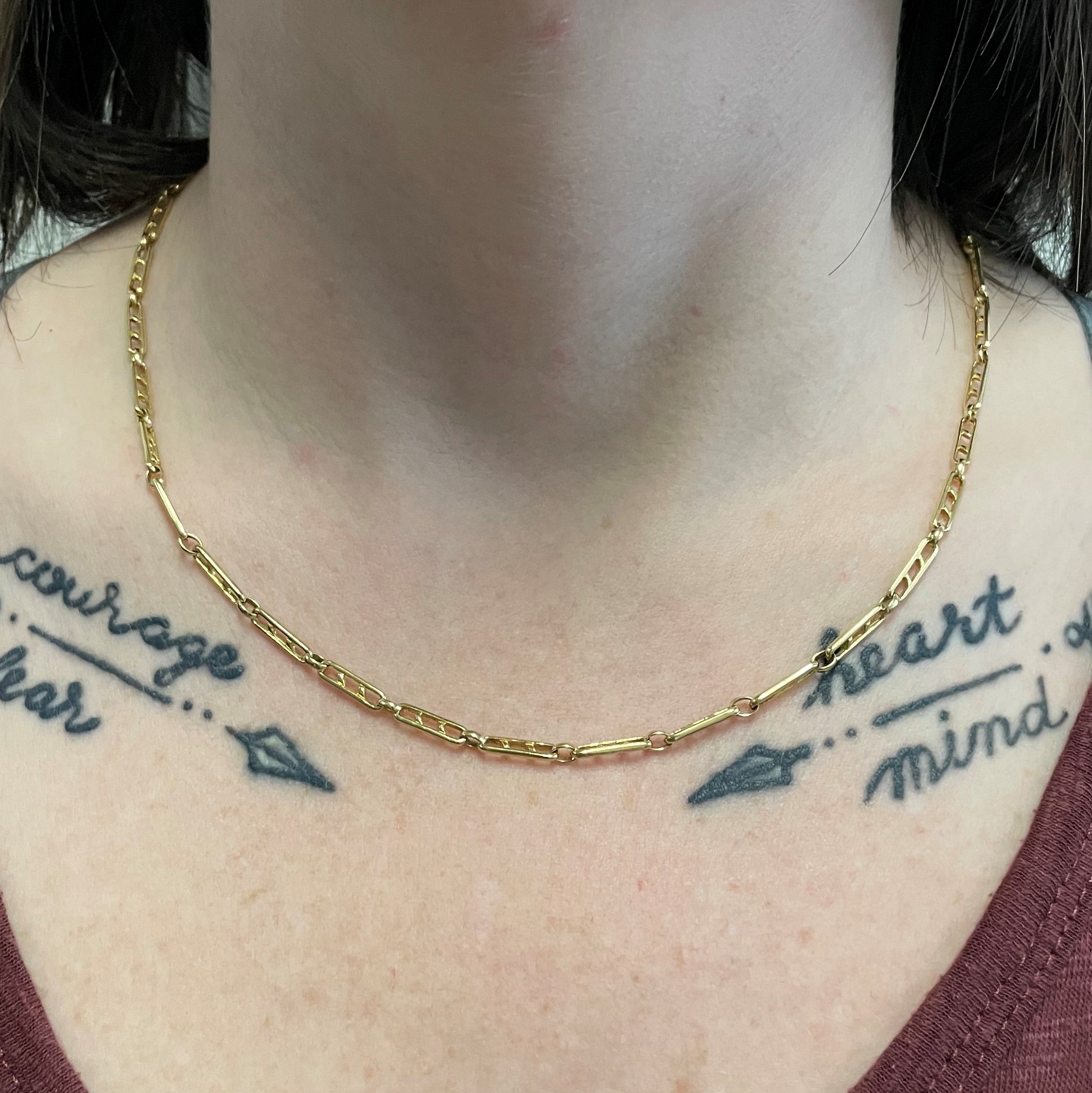 18k Yellow Gold Fancy Link Chain | 19" |