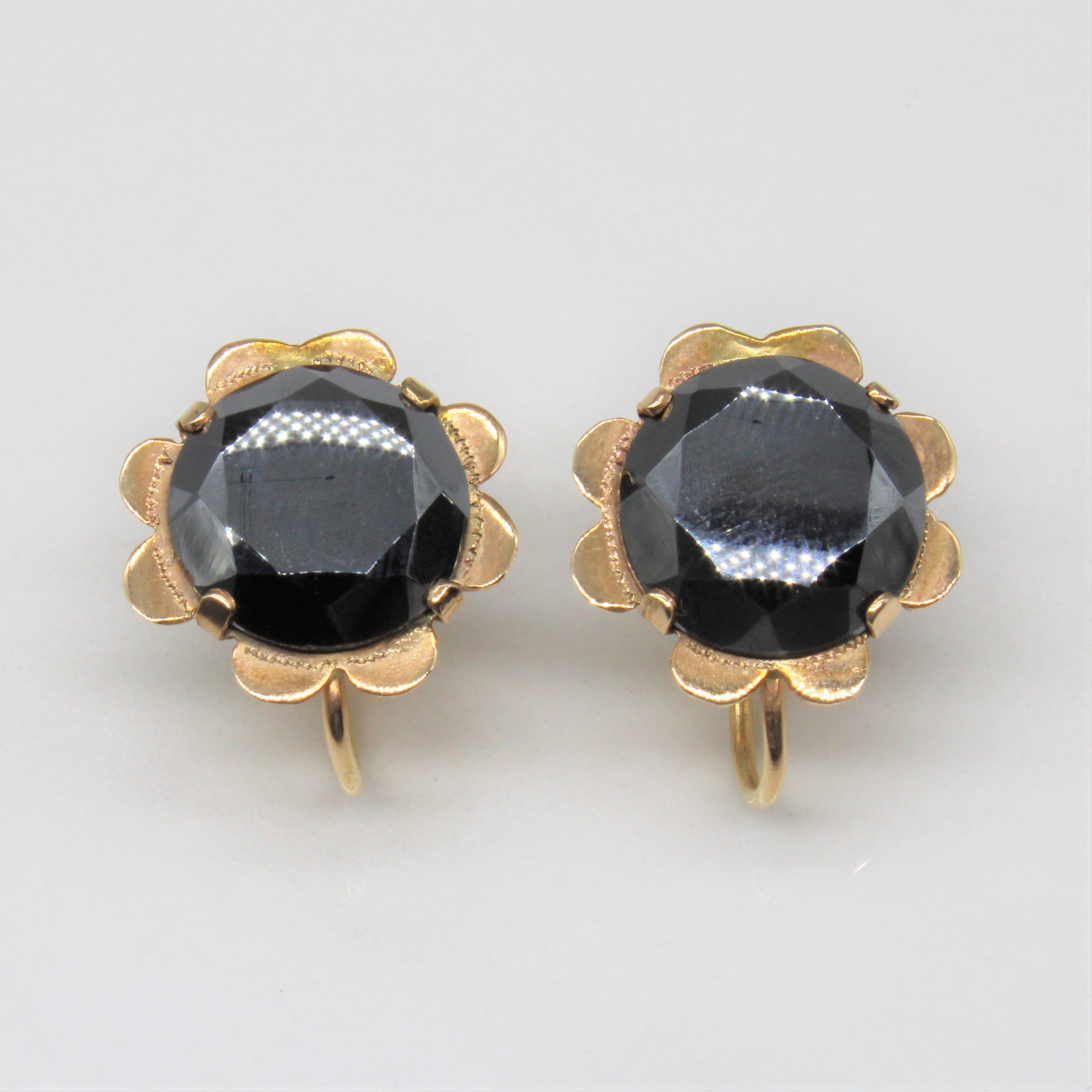 Hematite Screw Back Clip On Earrings | 11.00ctw |