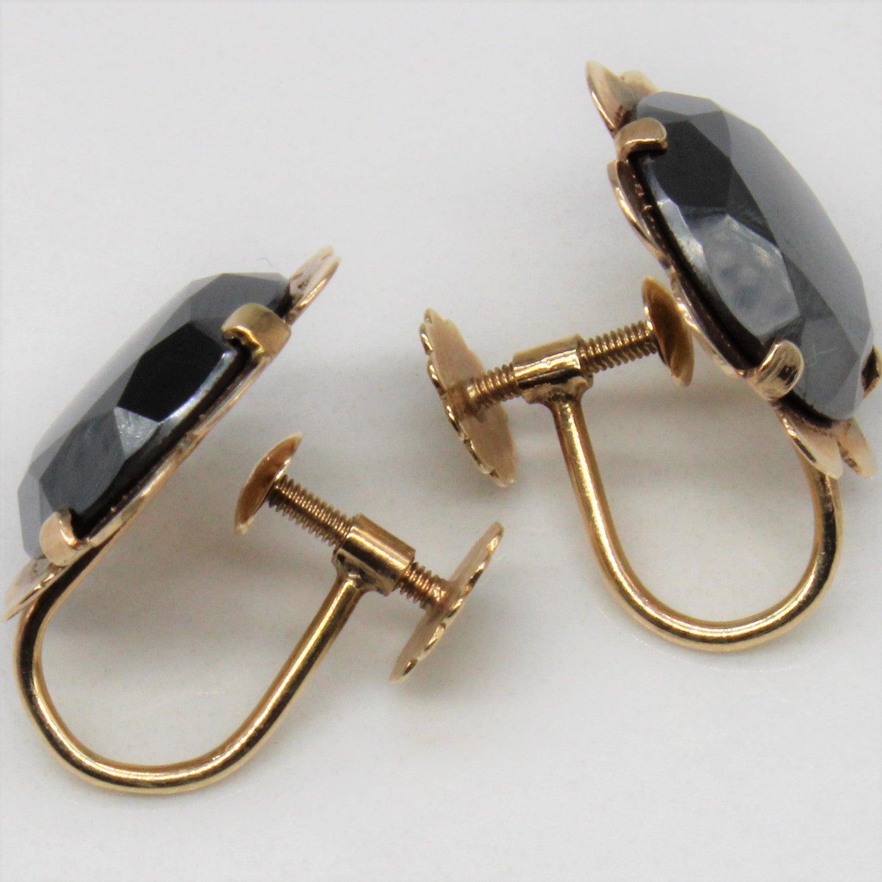 Hematite Screw Back Clip On Earrings | 11.00ctw |