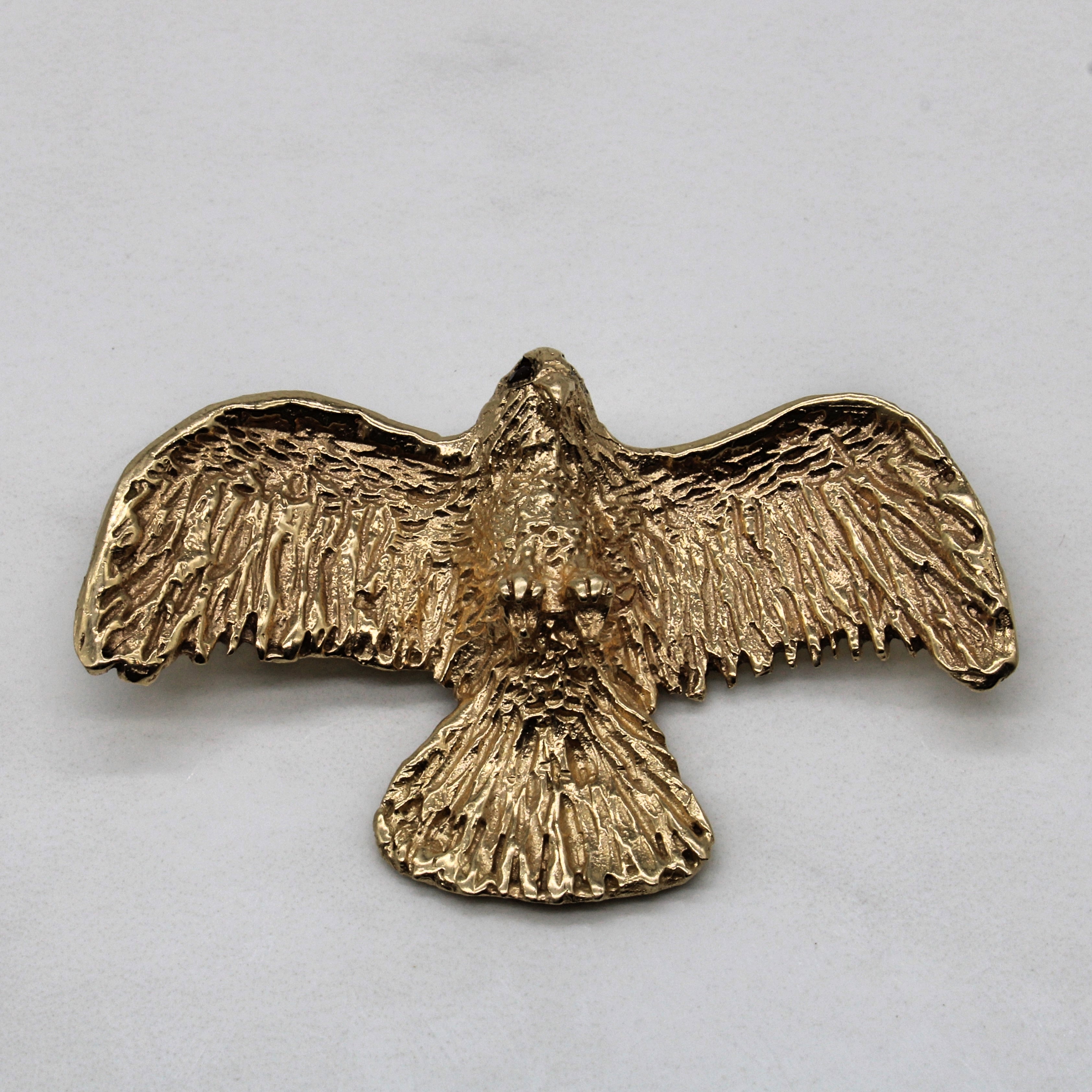 Synthetic Ruby Eagle Pendant | 0.04ctw |