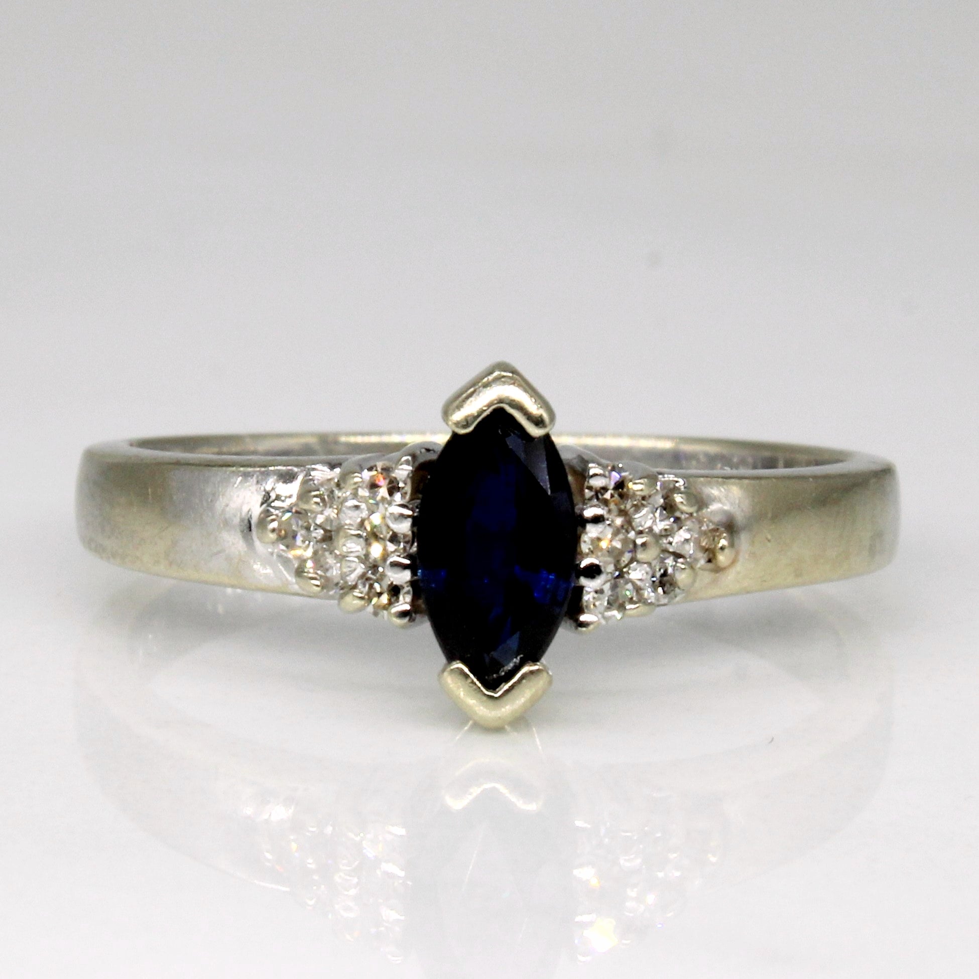 Sapphire & Diamond Ring | 0.32ct, 0.06ctw | SZ 6 |
