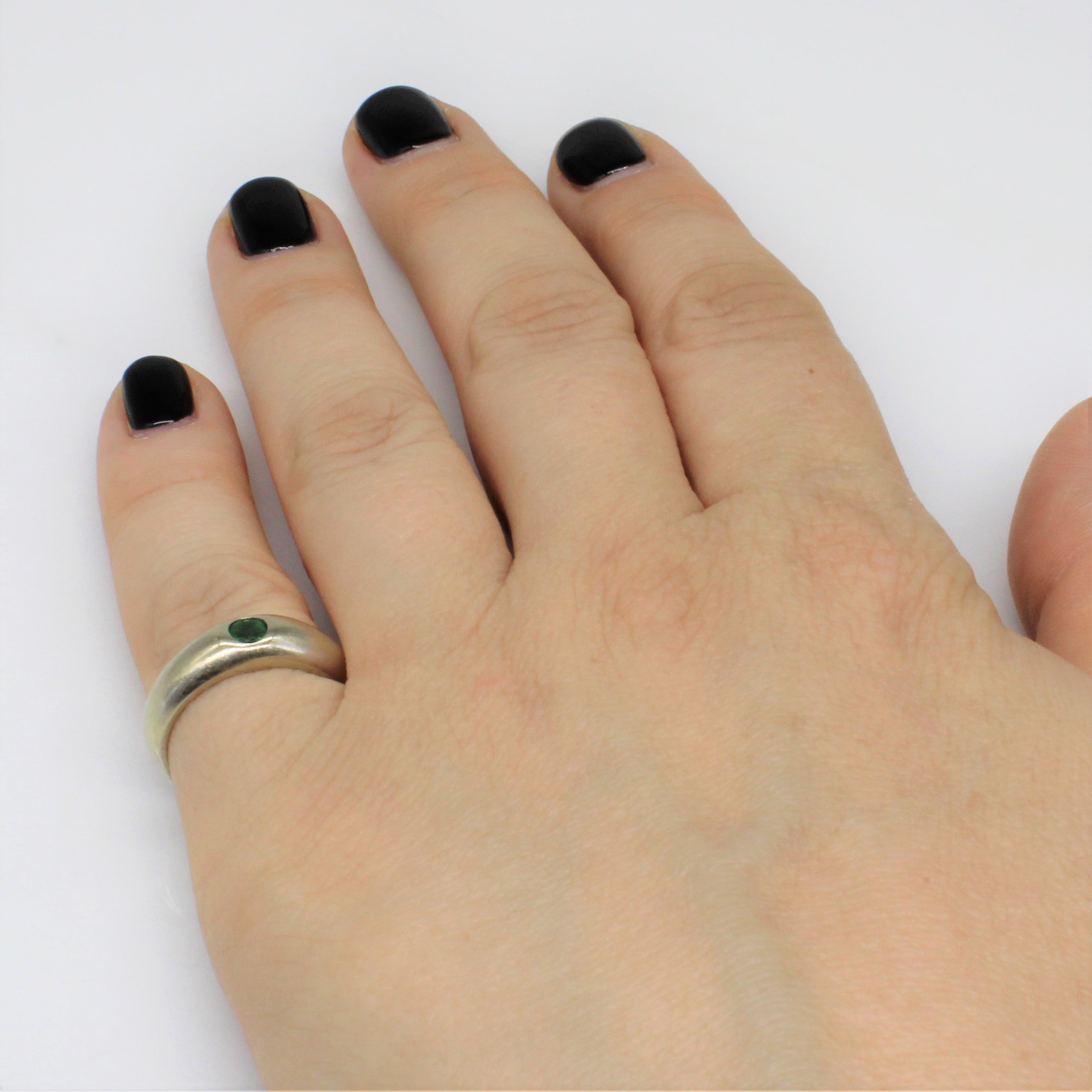 Gypsy Set Emerald Ring | 0.15ct | SZ 5.75 |