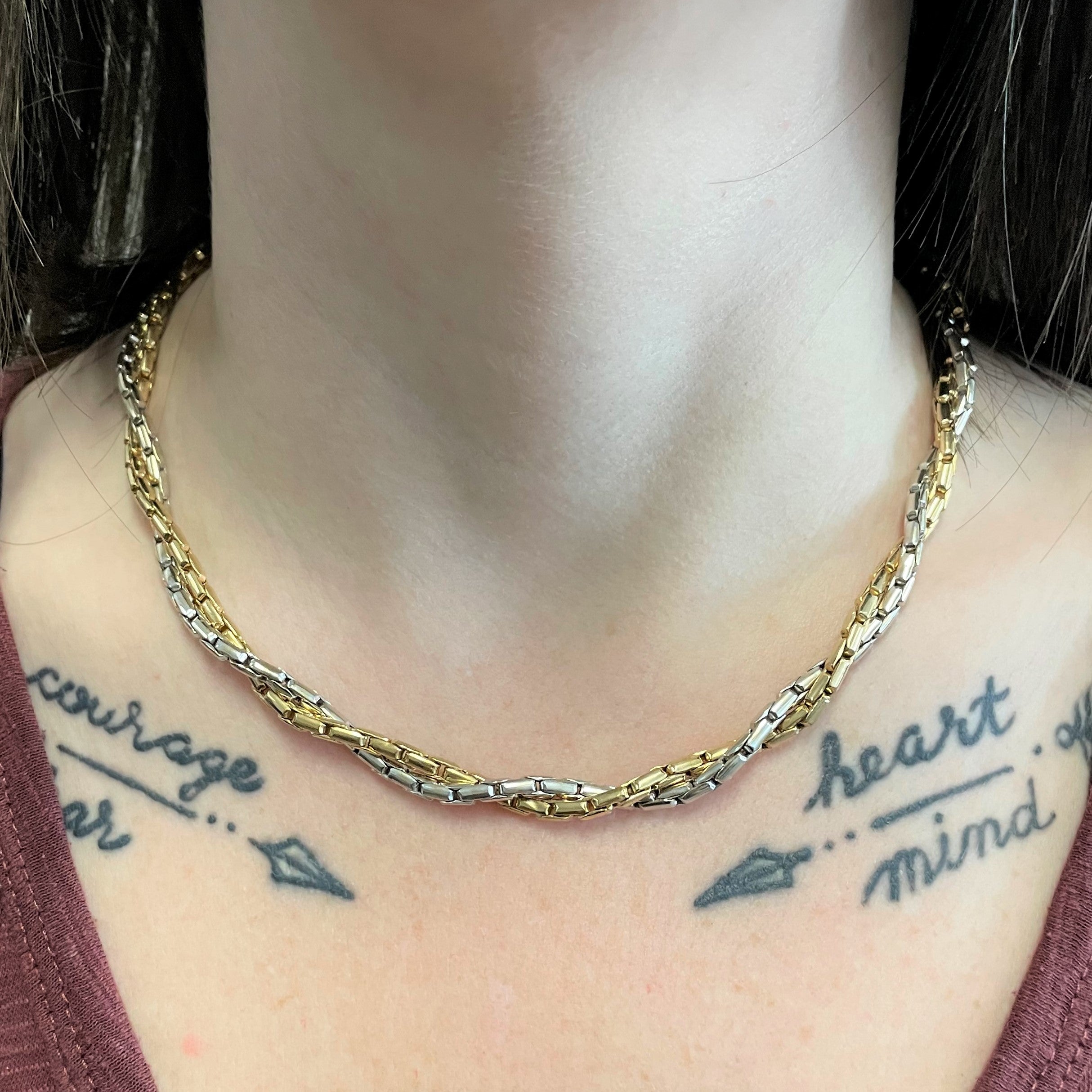 Birks' Braided Two Tone Twisted Chain | 18" |