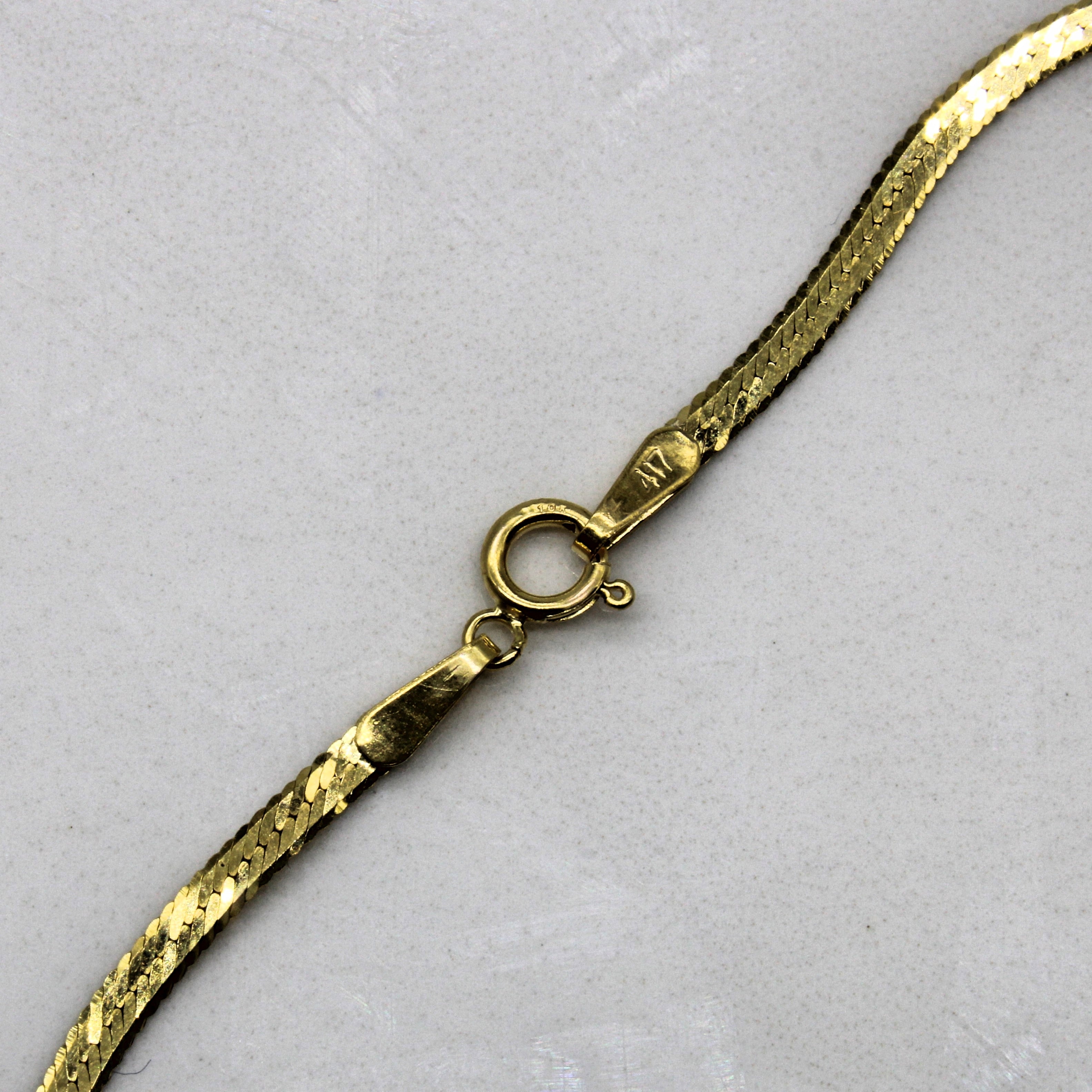 Sapphire & Diamond Herringbone Bracelet | 1.60ct, 0.02ctw | 7" |