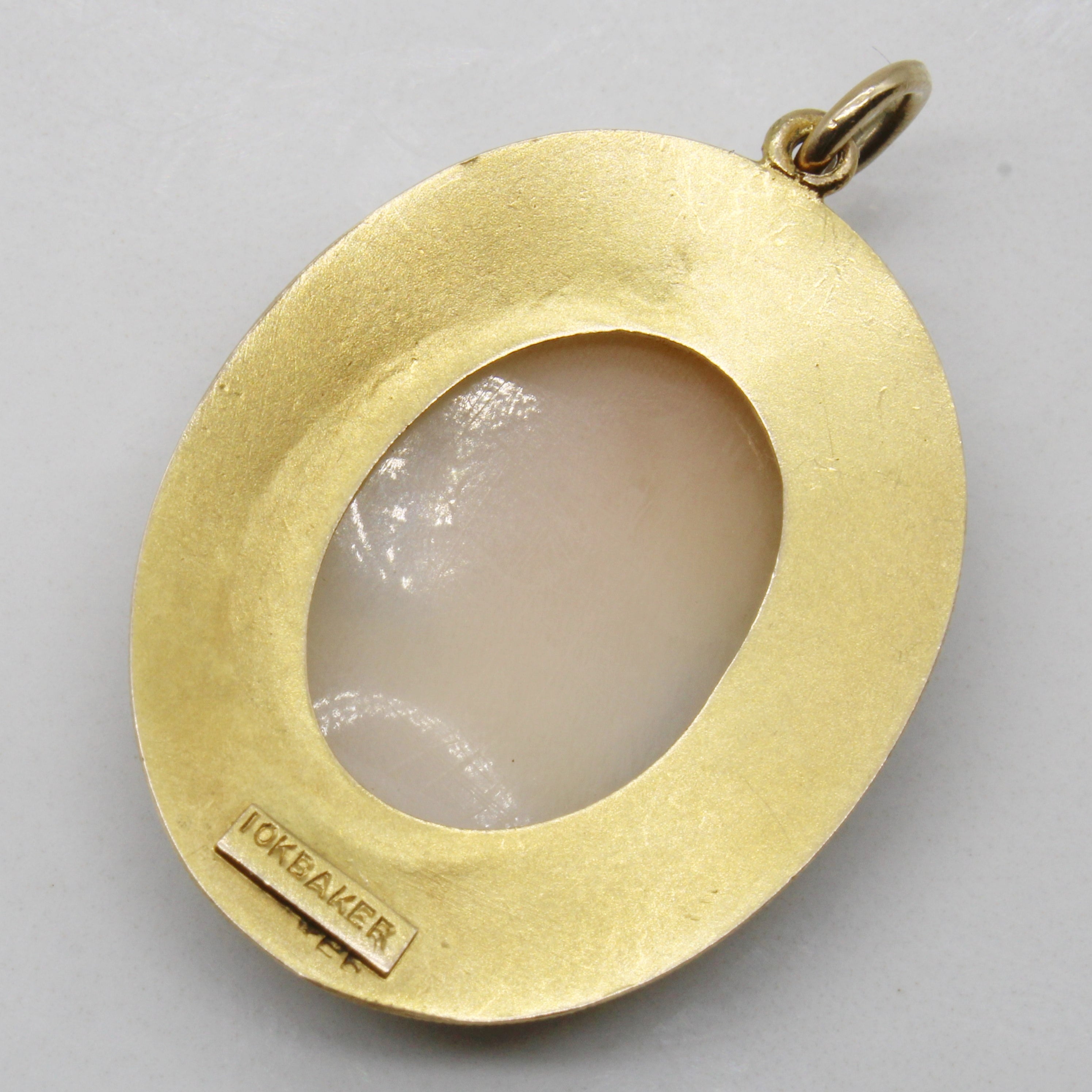 Seashell Cameo 10k Pendant | 7.00ct |