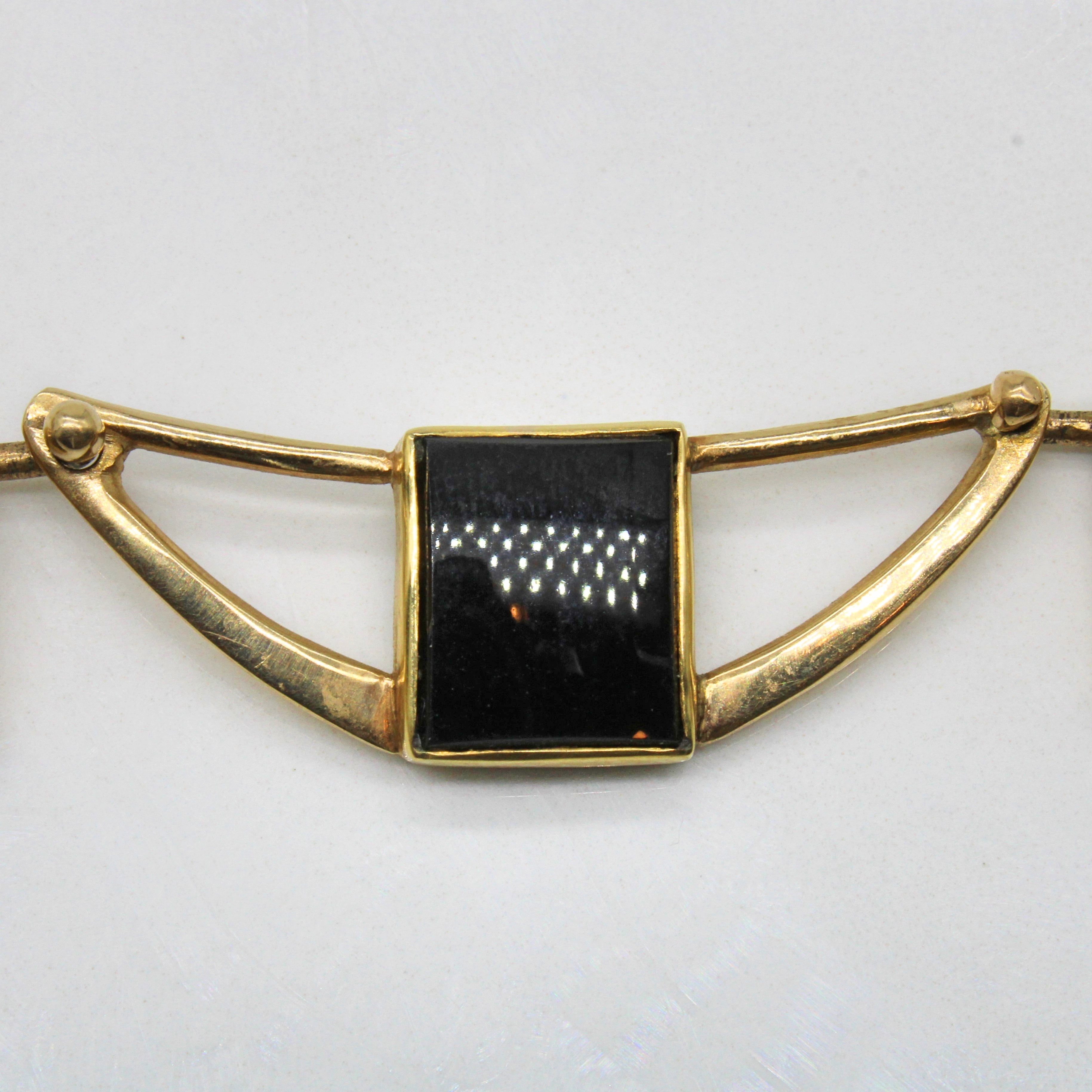 Collier ras du cou en onyx | 14,00 ct | 40,6 cm |