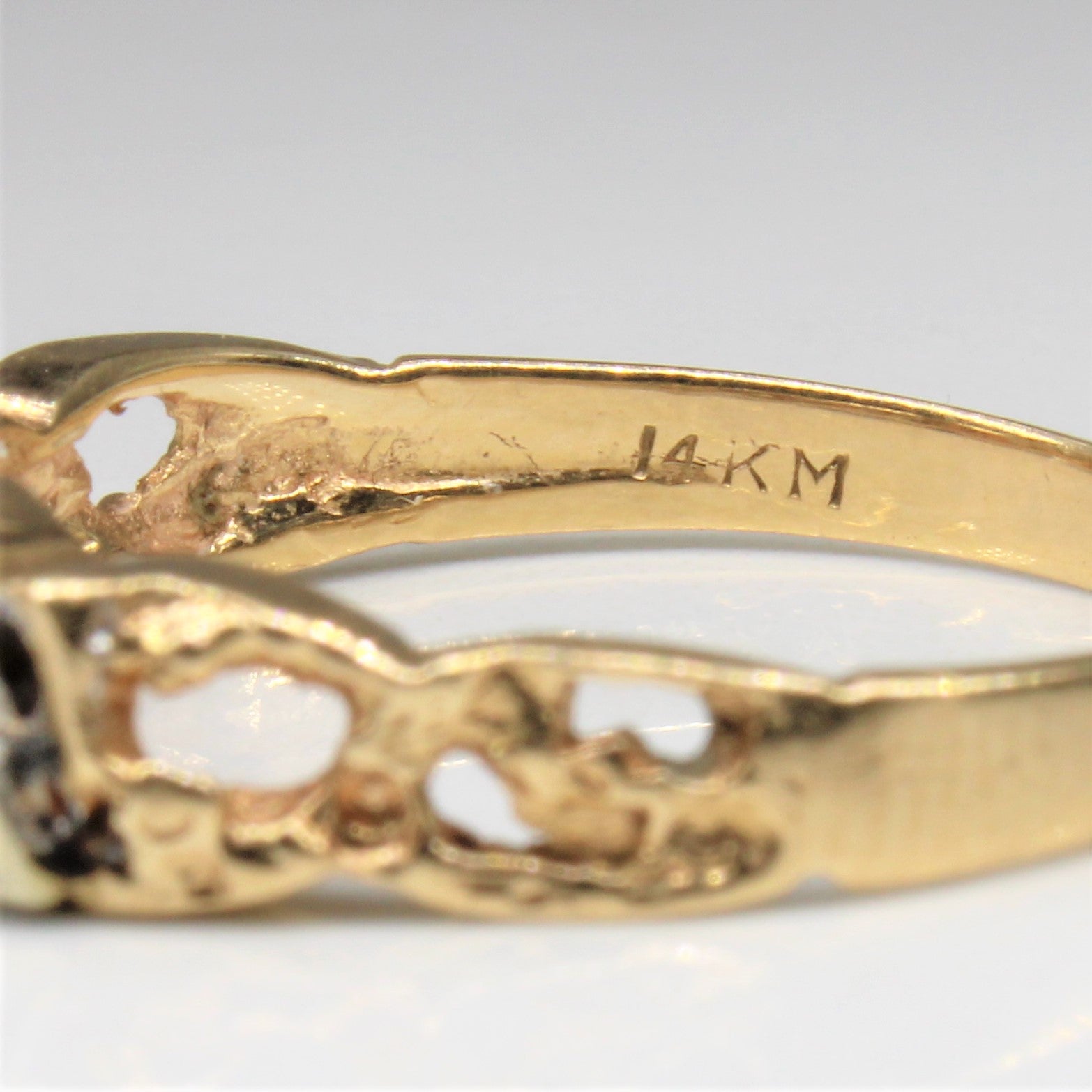 High Set Solitaire Diamond Ring | 0.14ctw | SZ 7.75 |