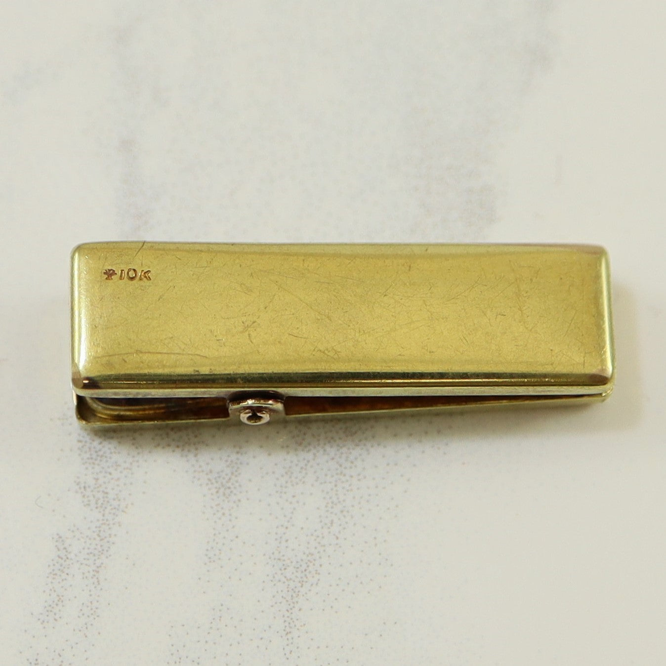 1930s Engraved Initial 'E.D.' Suspenders Clip |