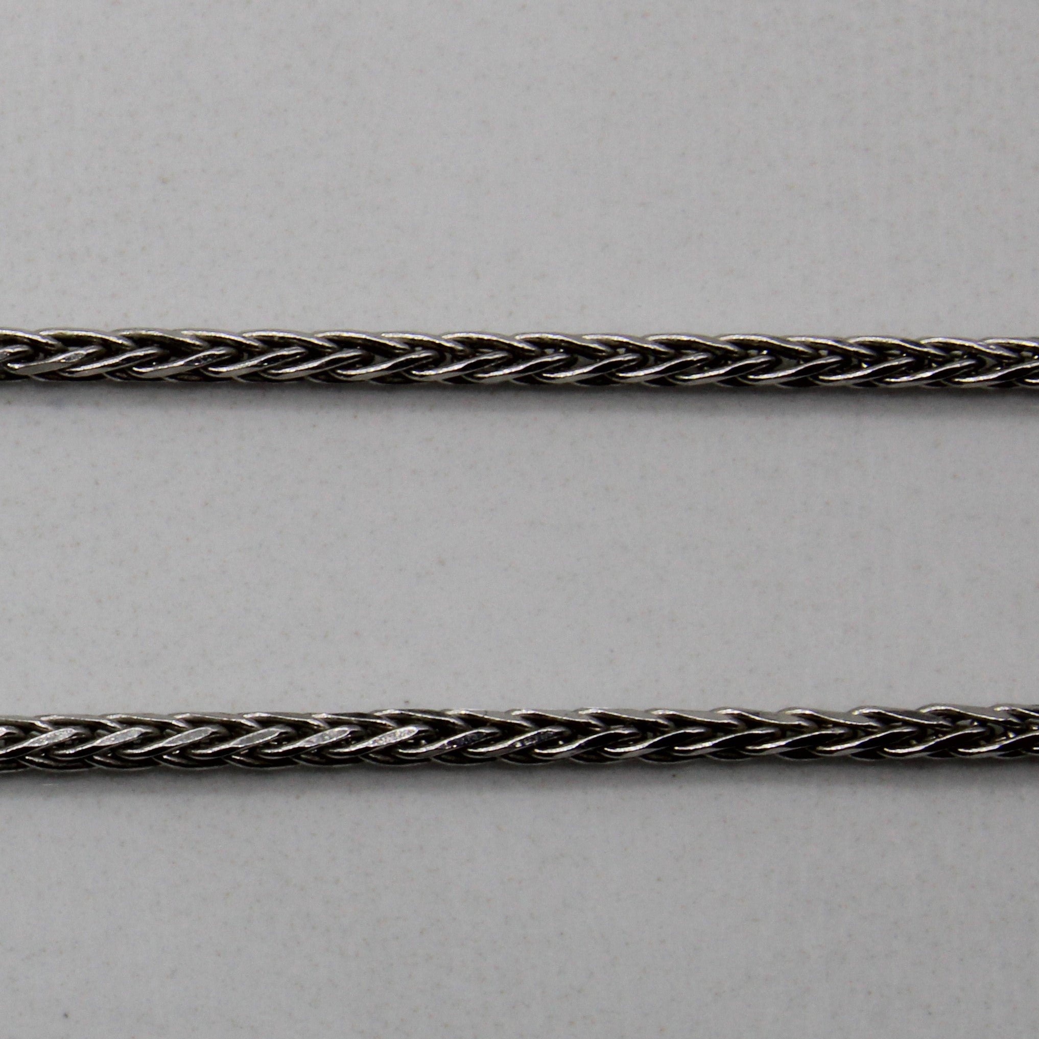 14k White Gold Wheat Chain | 18" |