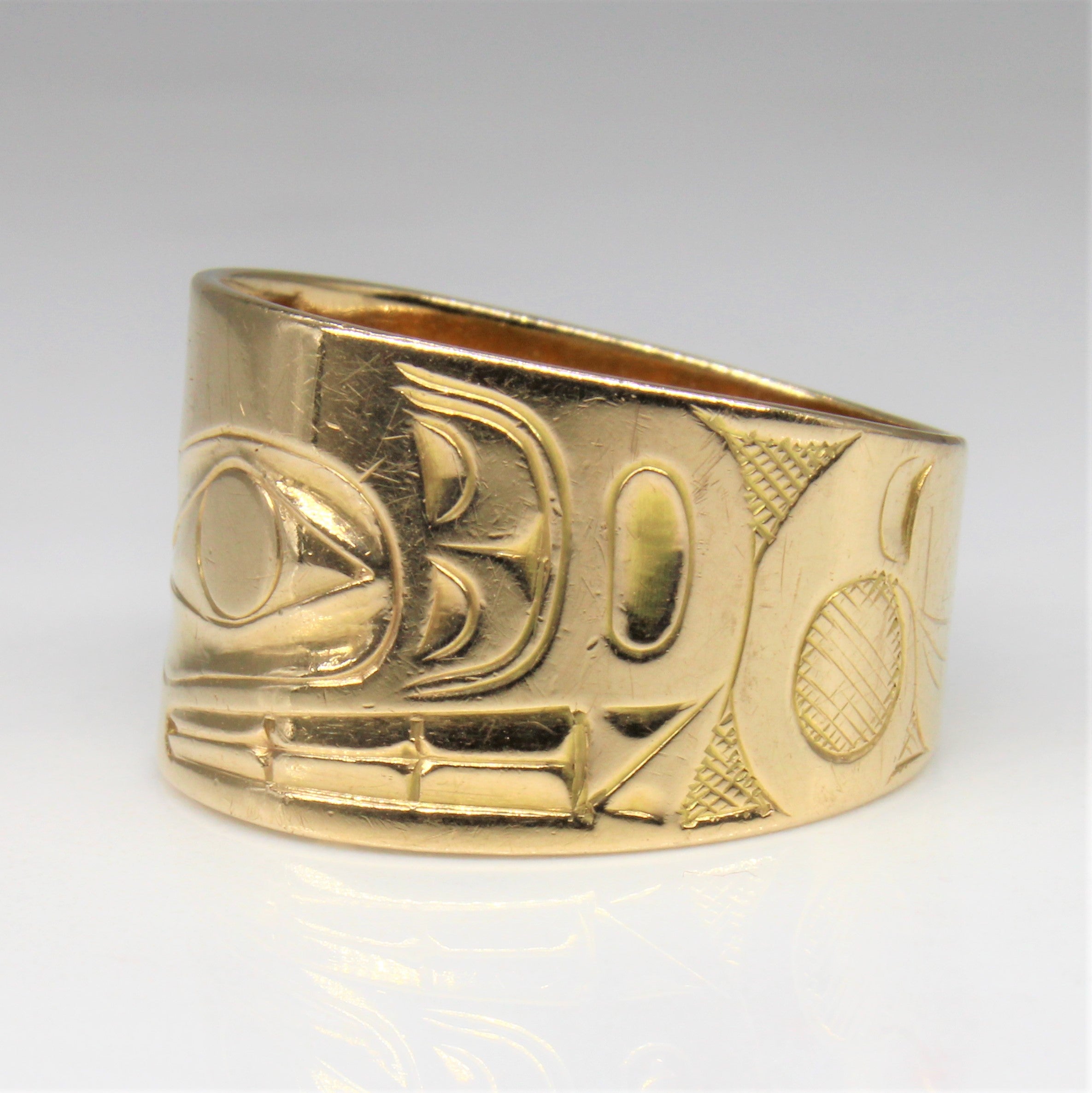 Bague artistique autochtone Wasgo | Taille 8,5 |