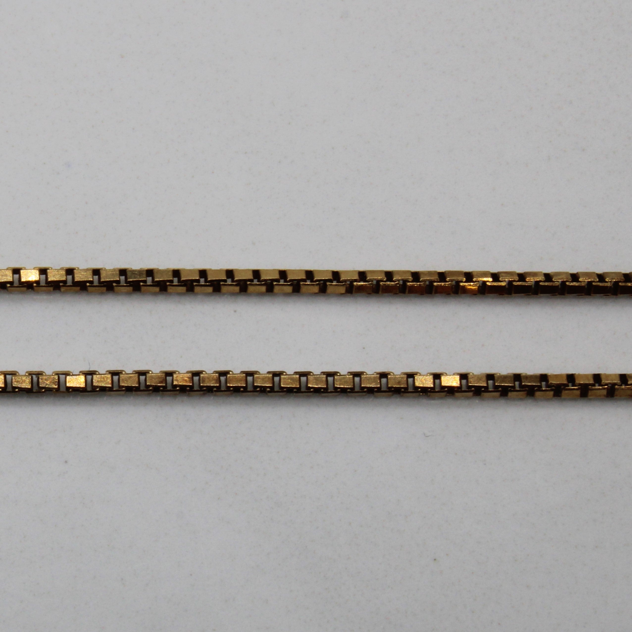 10k Yellow Gold Box Chain | 16" |