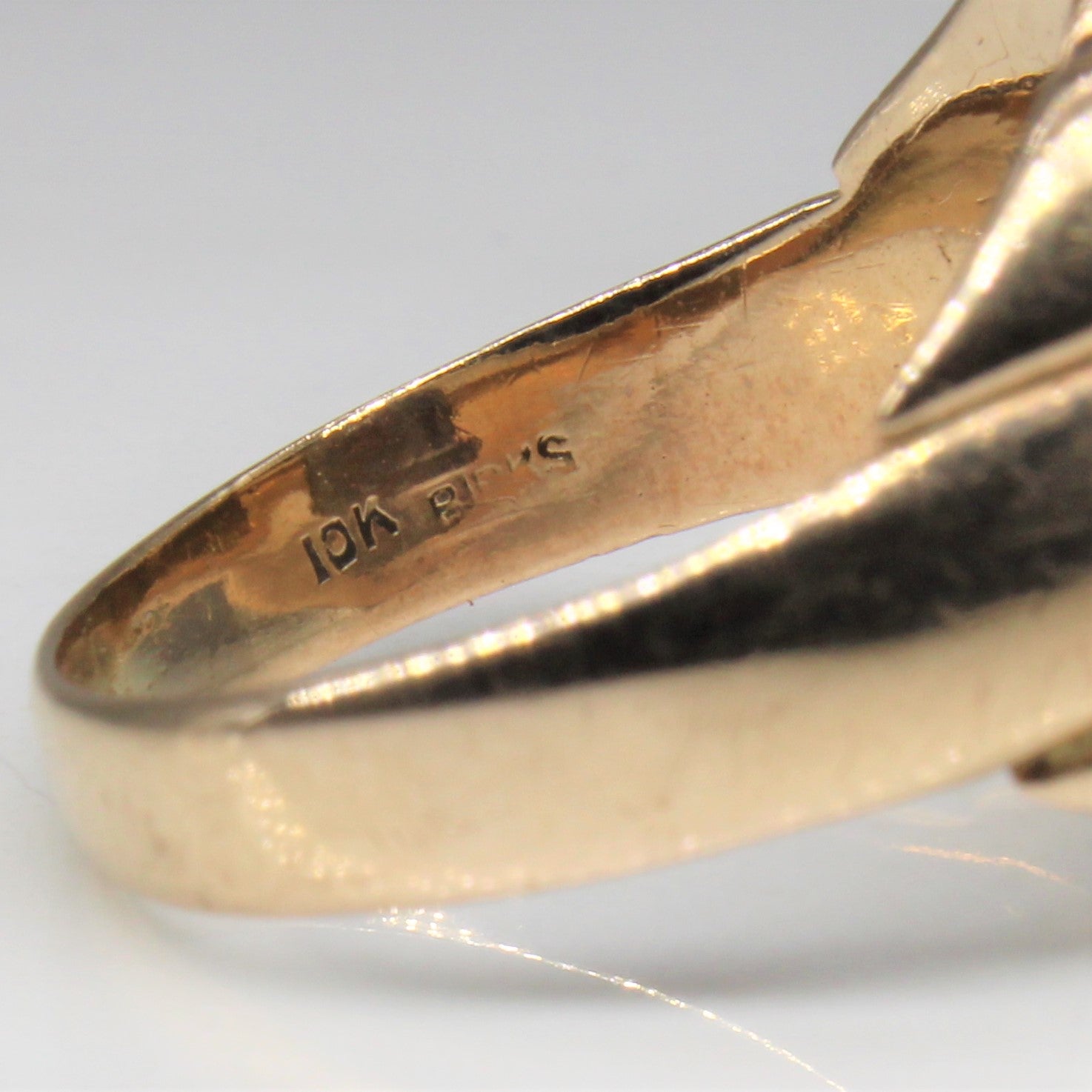 Engraved Initials 'TJB' Signet Ring | SZ 8 |
