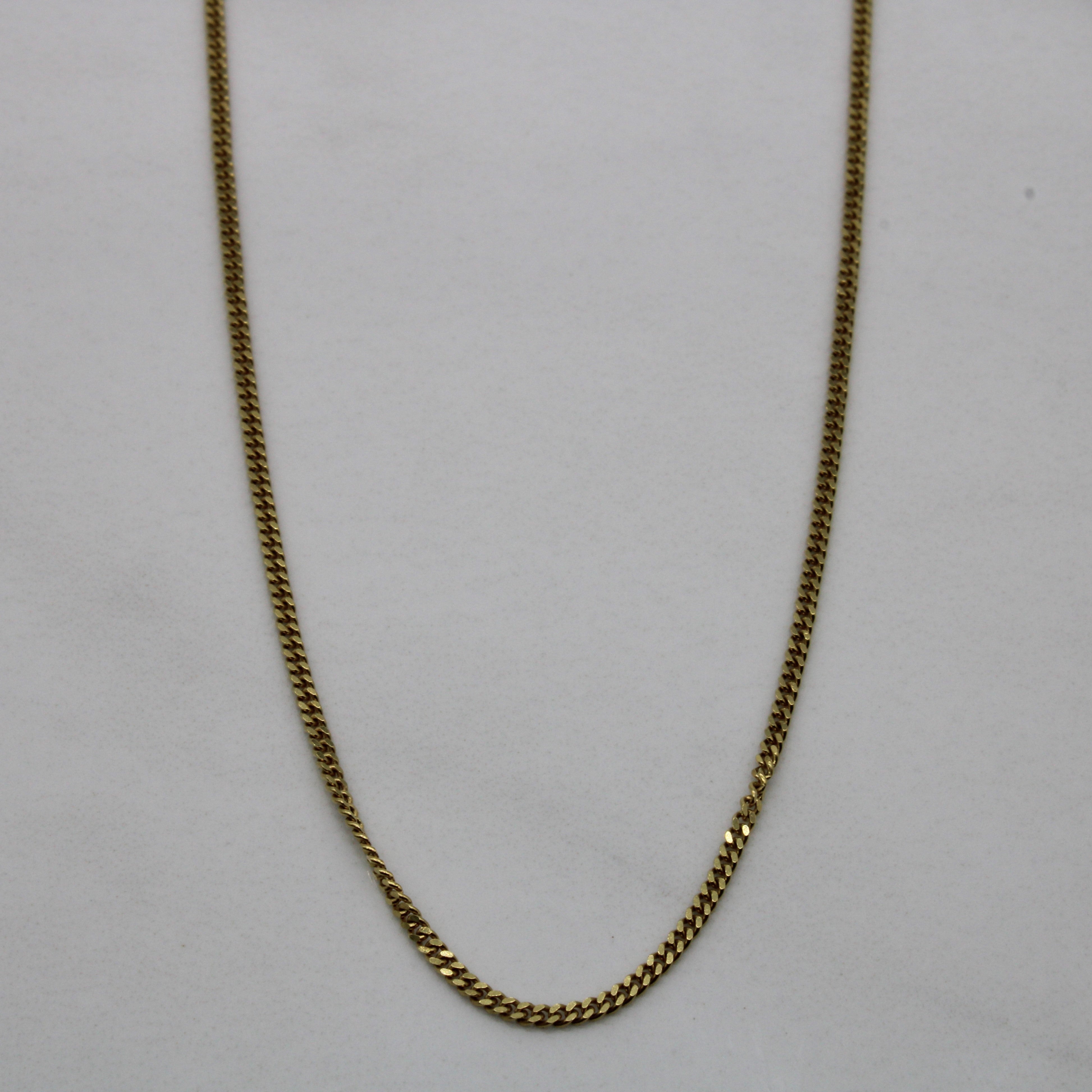10k Yellow Gold Curb Chain | 26" |
