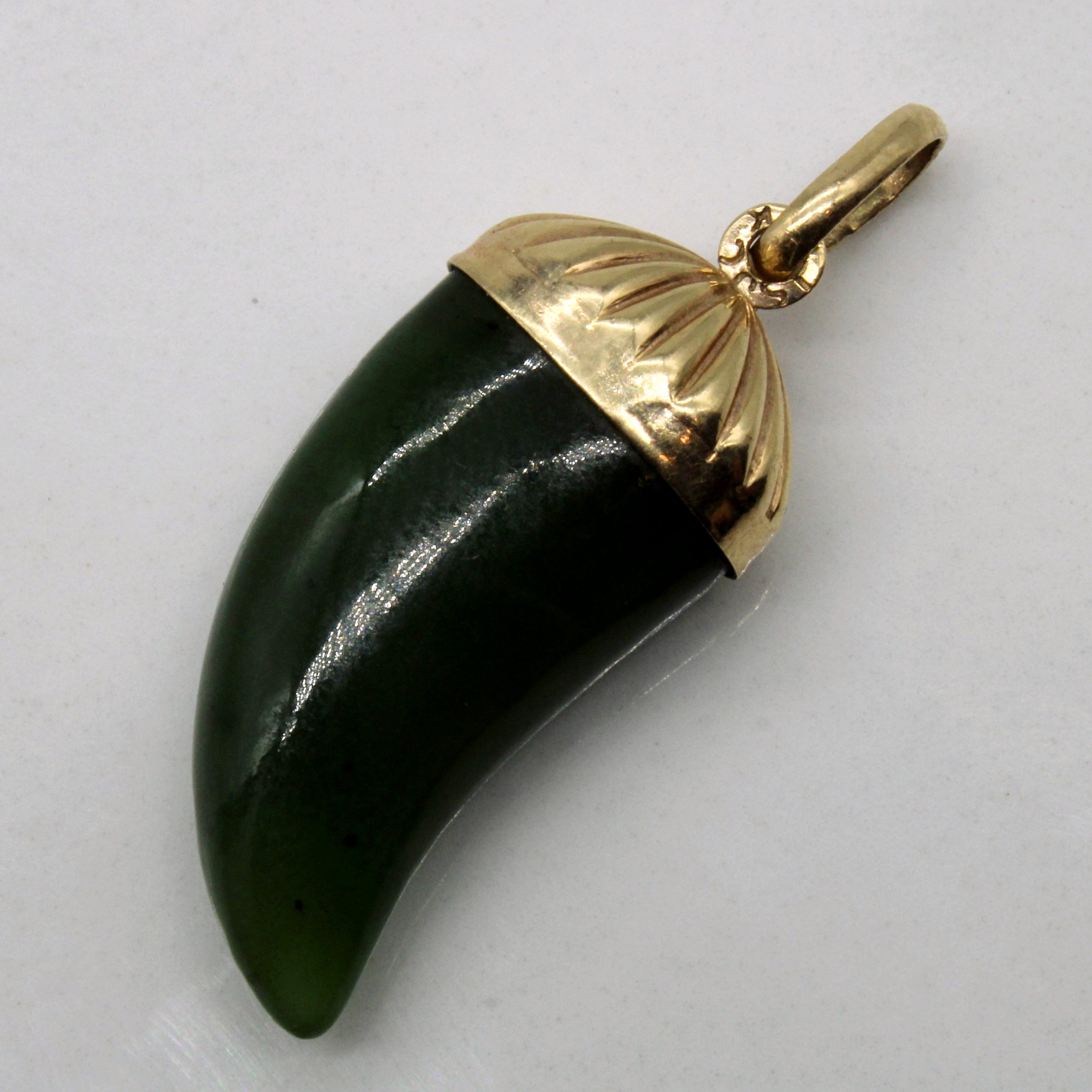 Carved Nephrite Pendant | 12.00ct |