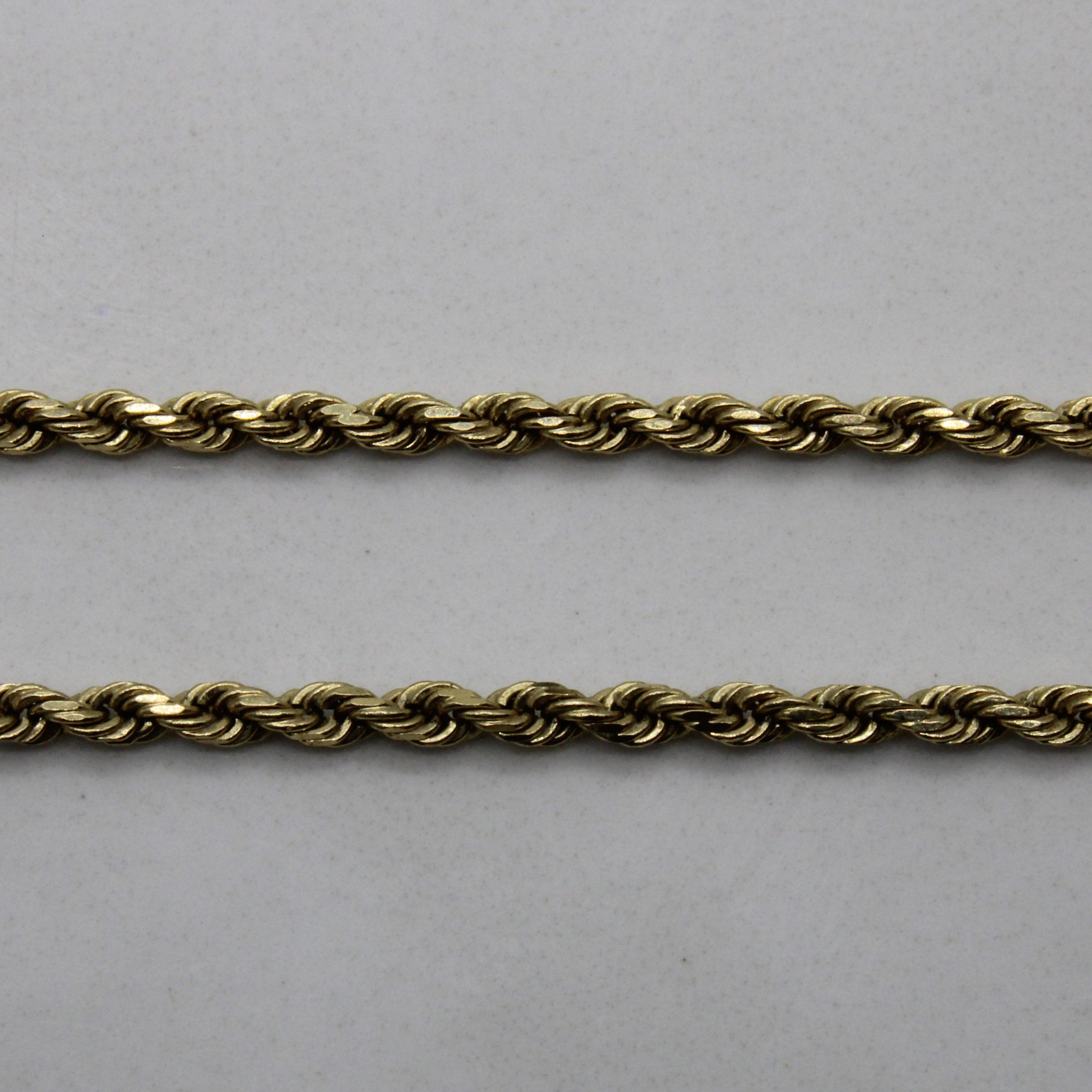 14k Yellow Gold Rope Chain | 18" |